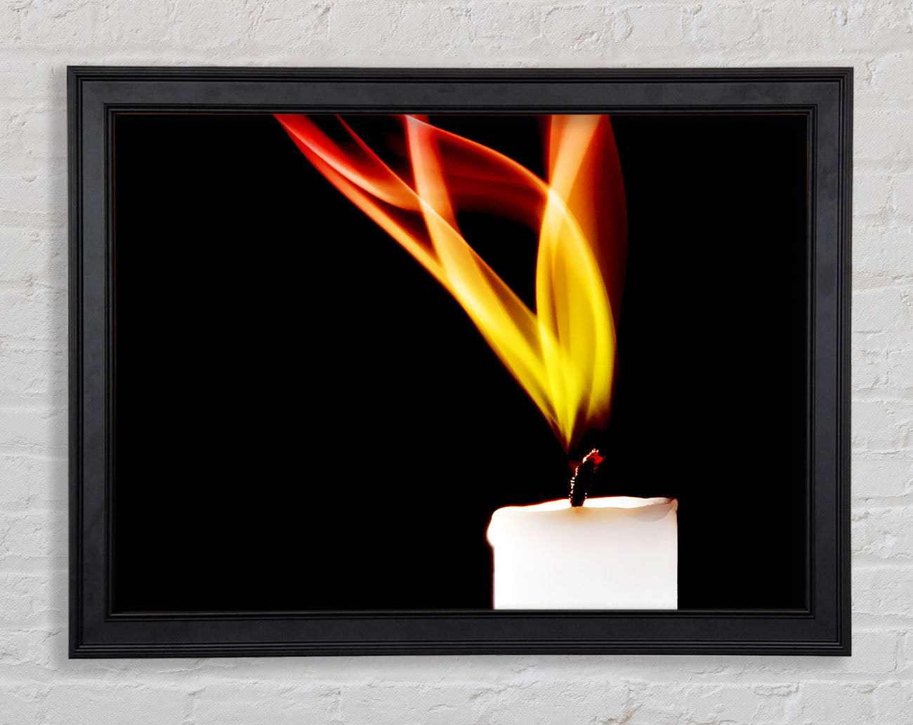 Flame Of A Candle Framed Print