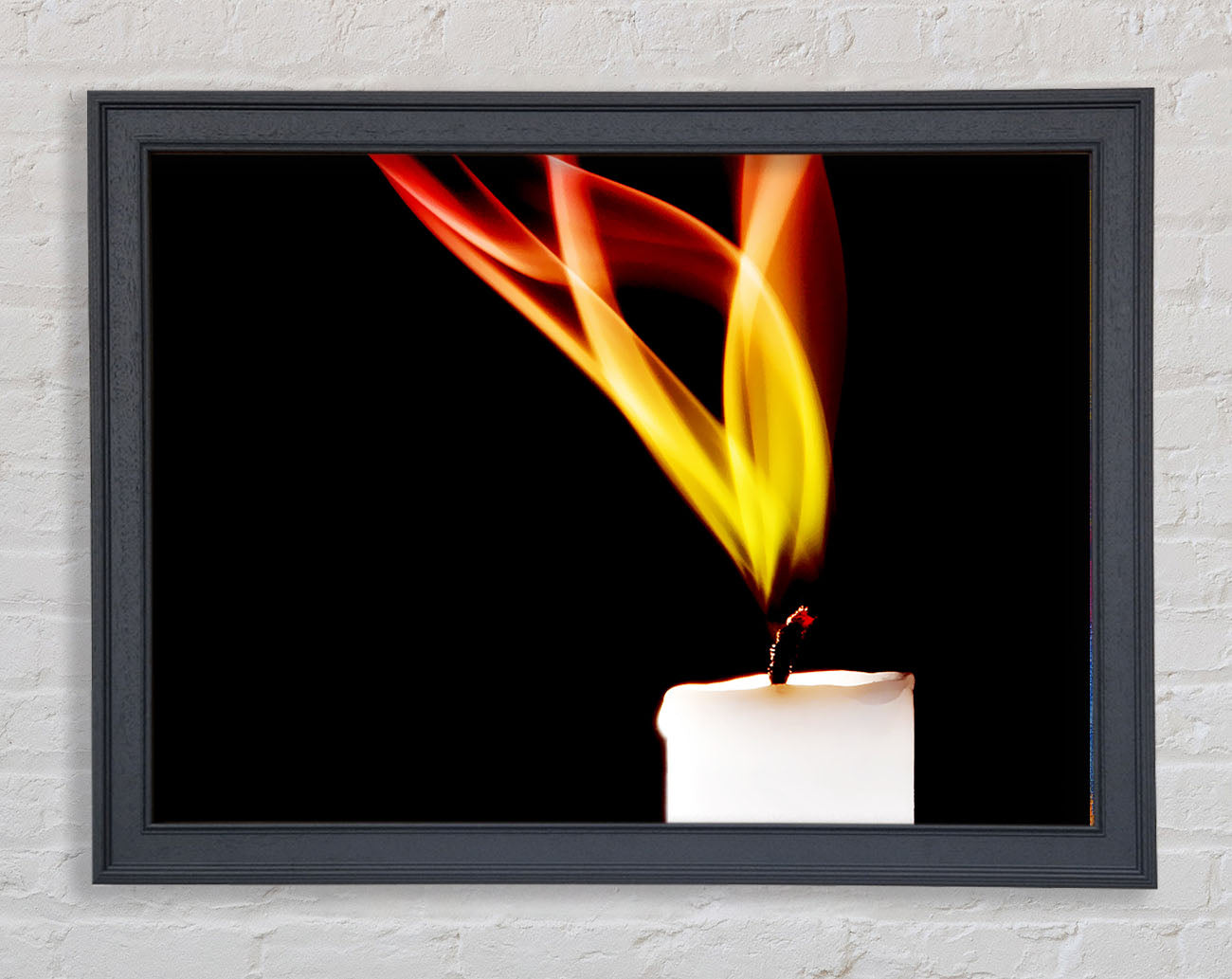 Flame Of A Candle Framed Print