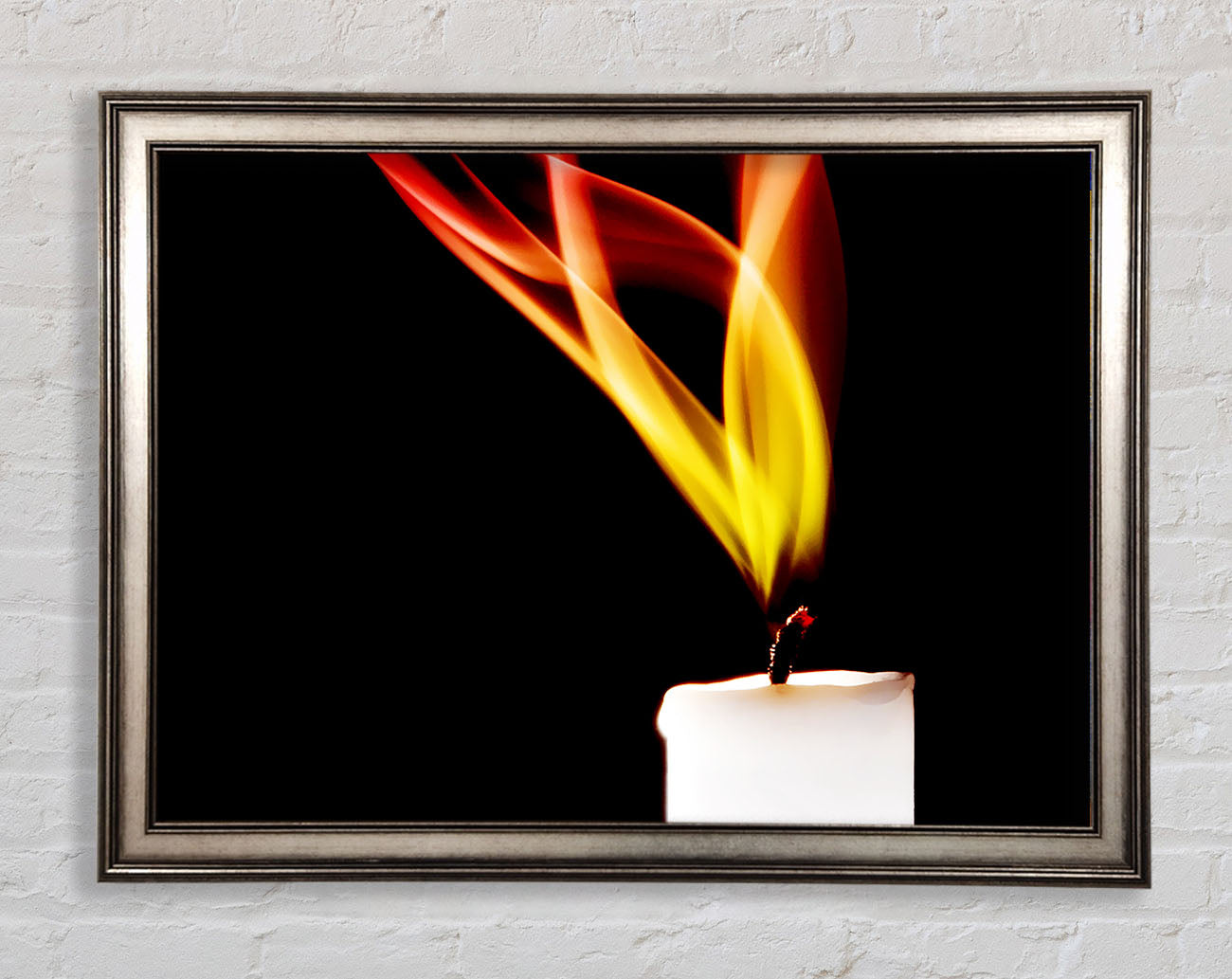 Flame Of A Candle Framed Print