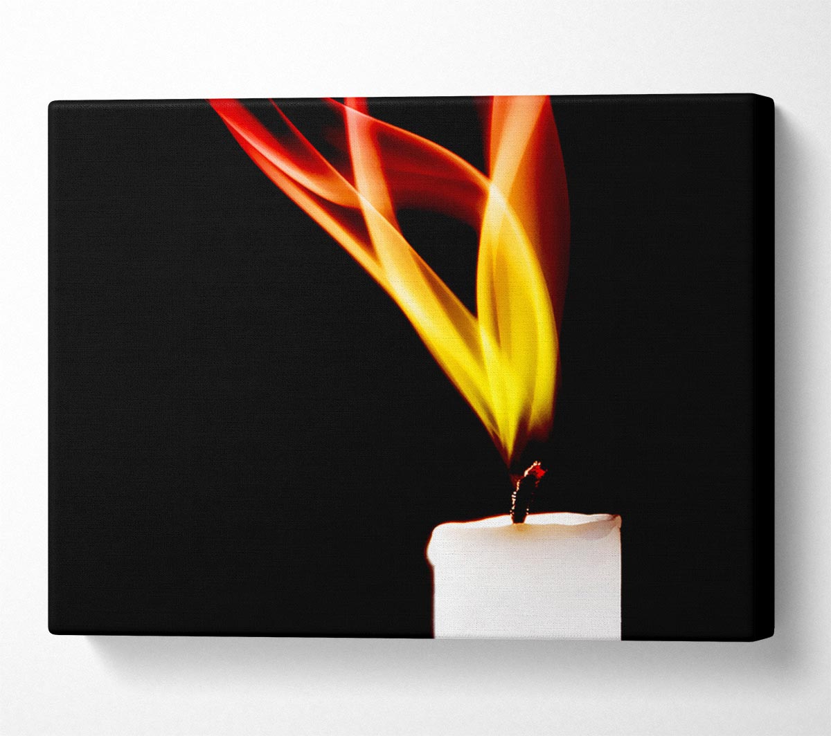 Flame Of A Candle Canvas Art