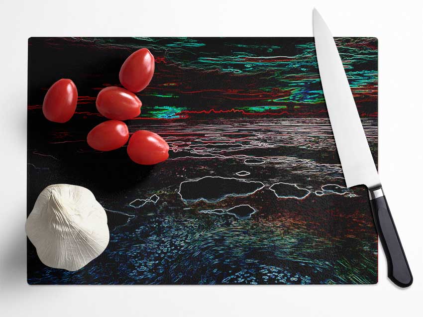 Abstract Neon Seascape