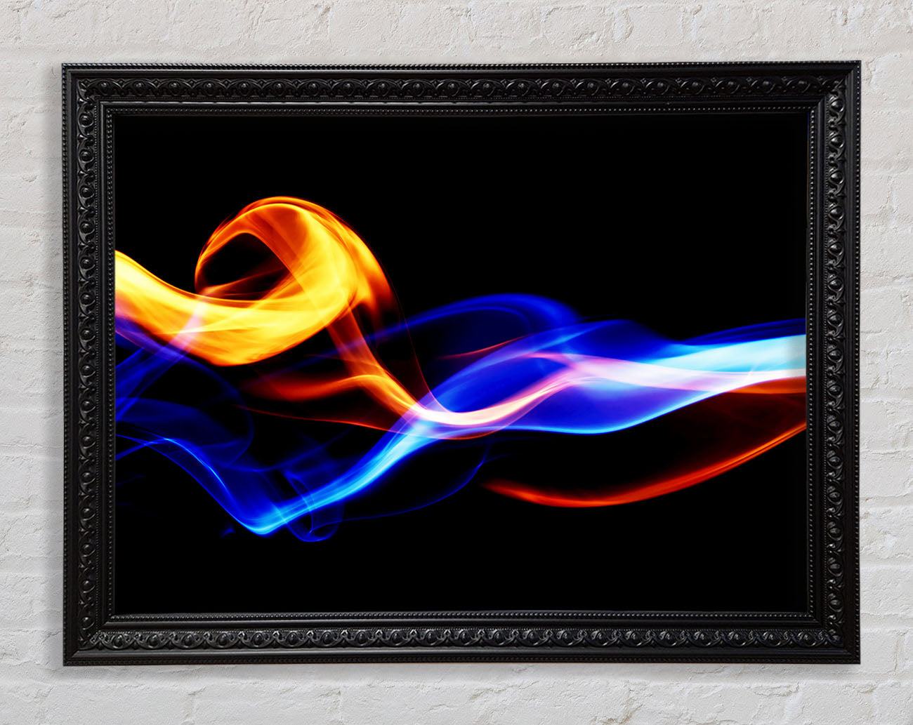 Flames Of Smoke Framed Print