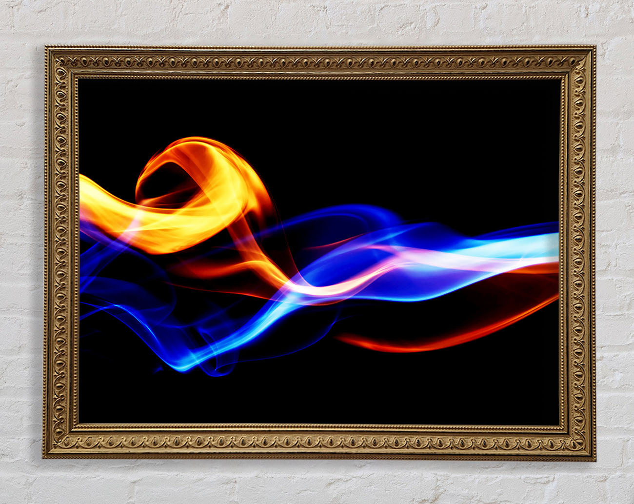 Flames Of Smoke Framed Print