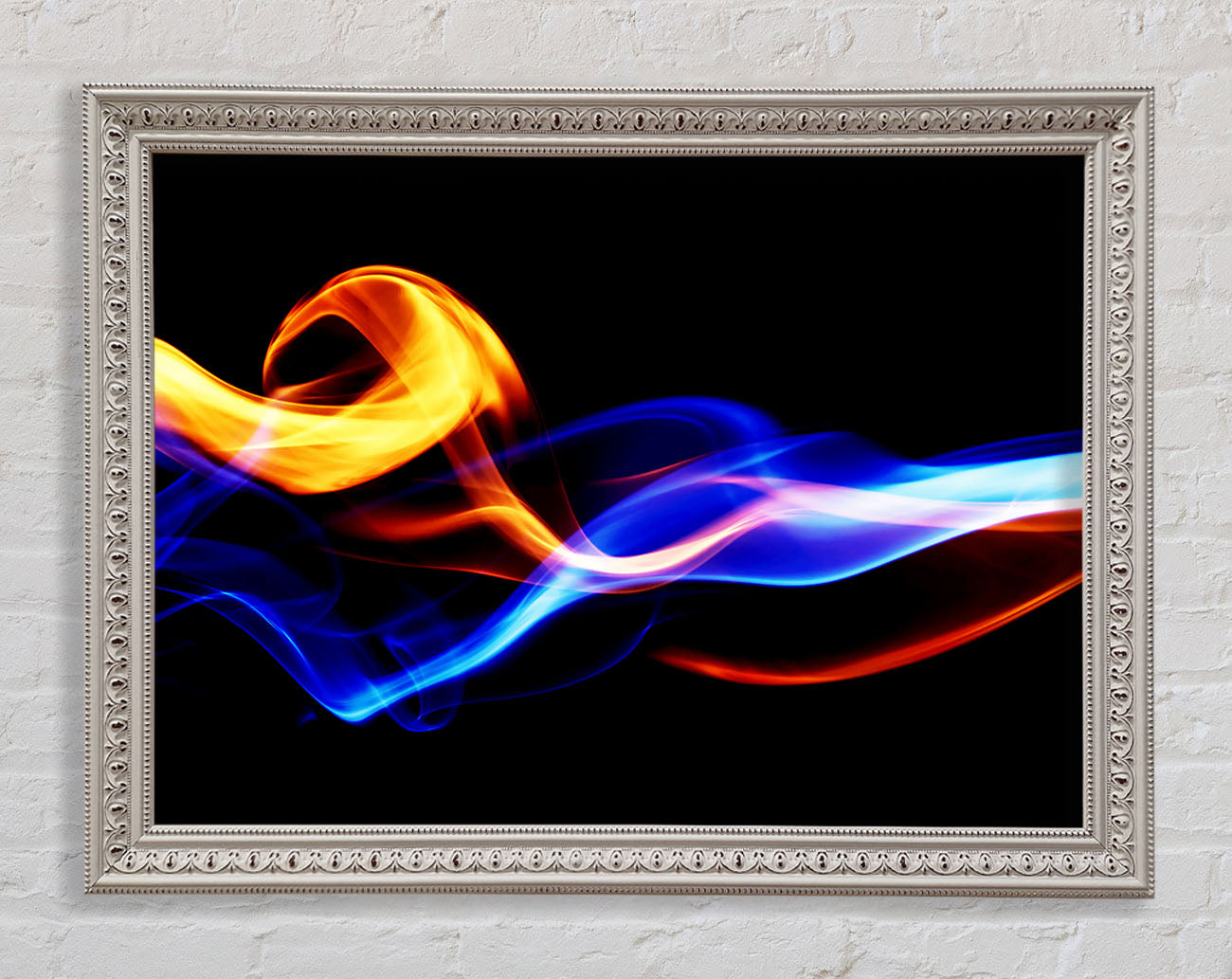 Flames Of Smoke Framed Print