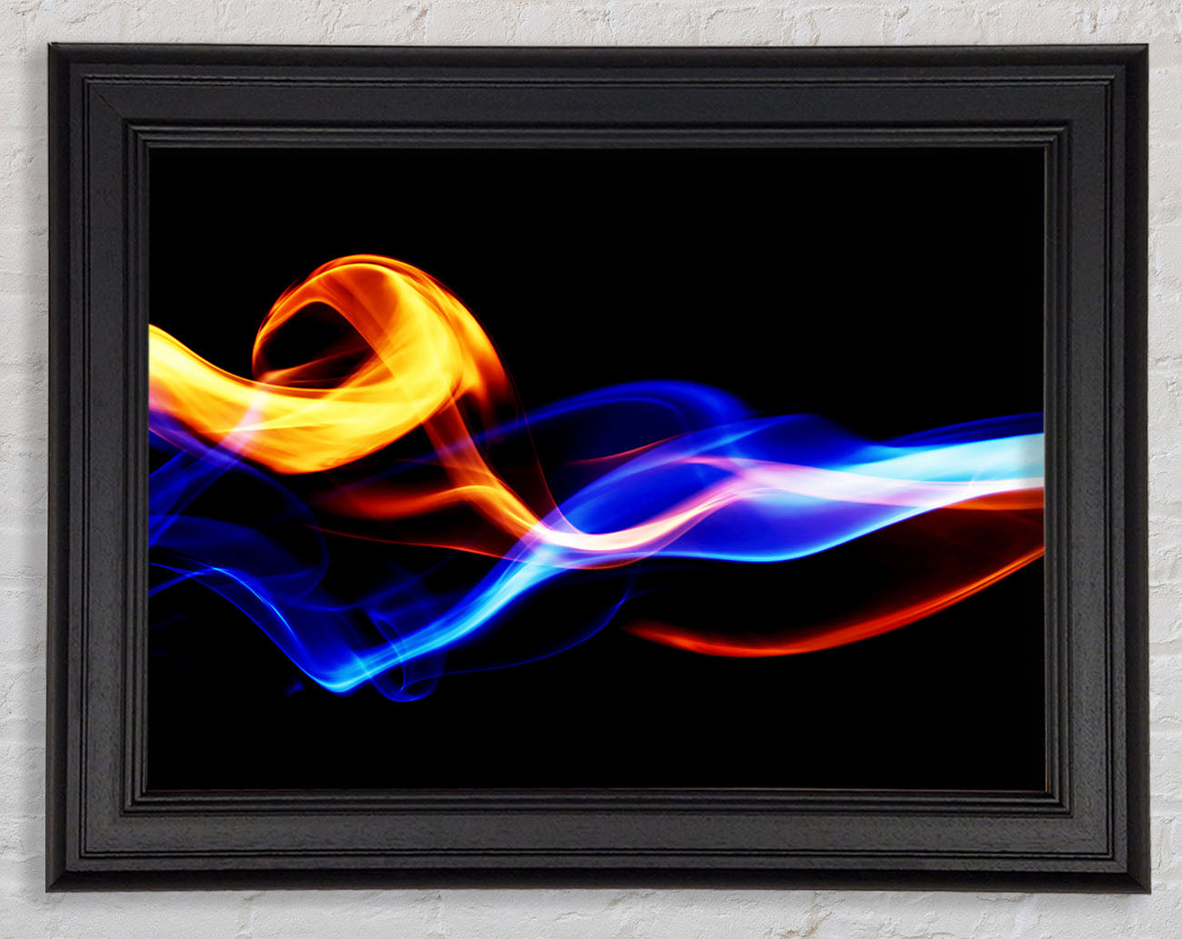 Flames Of Smoke Framed Print