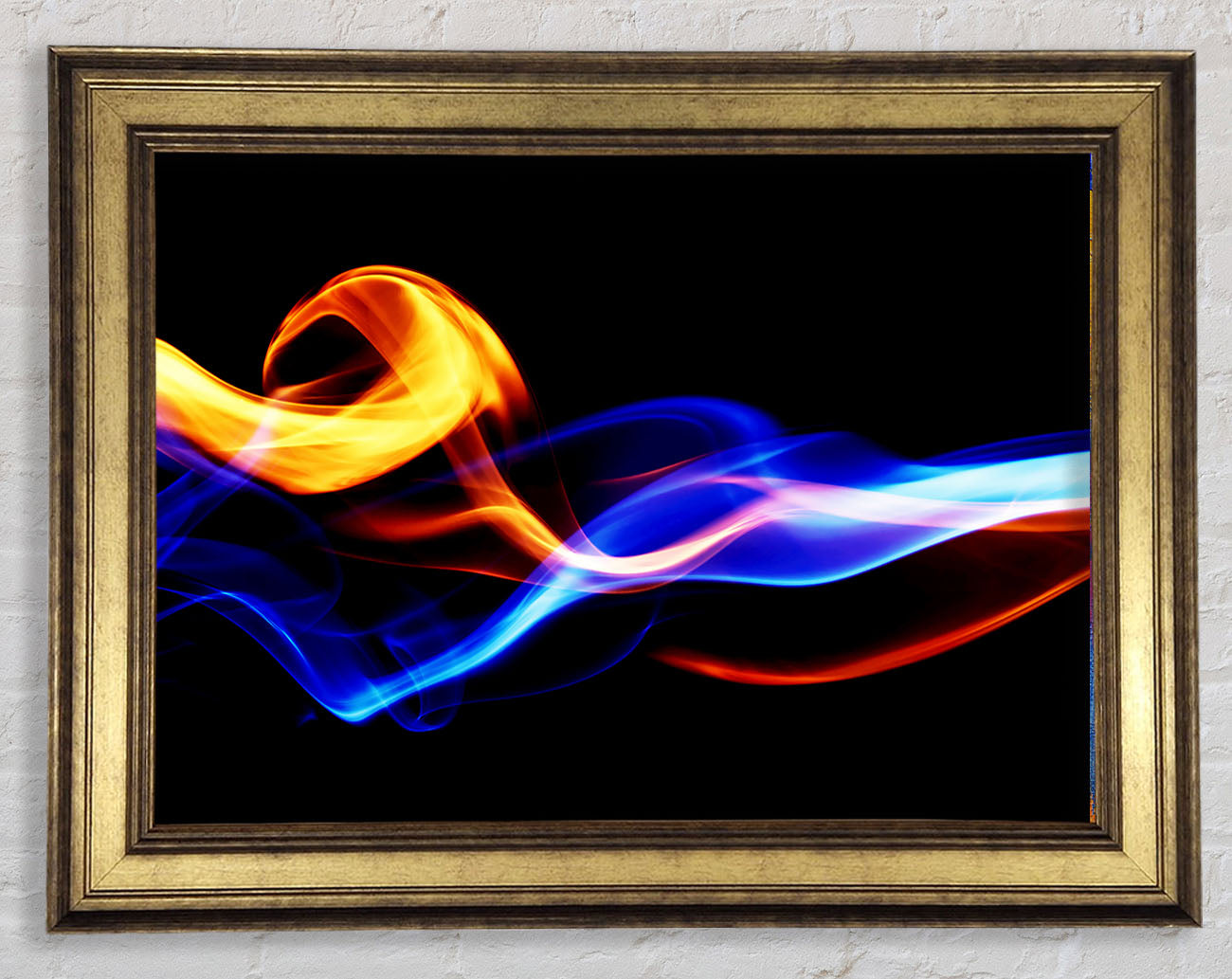 Flames Of Smoke Framed Print