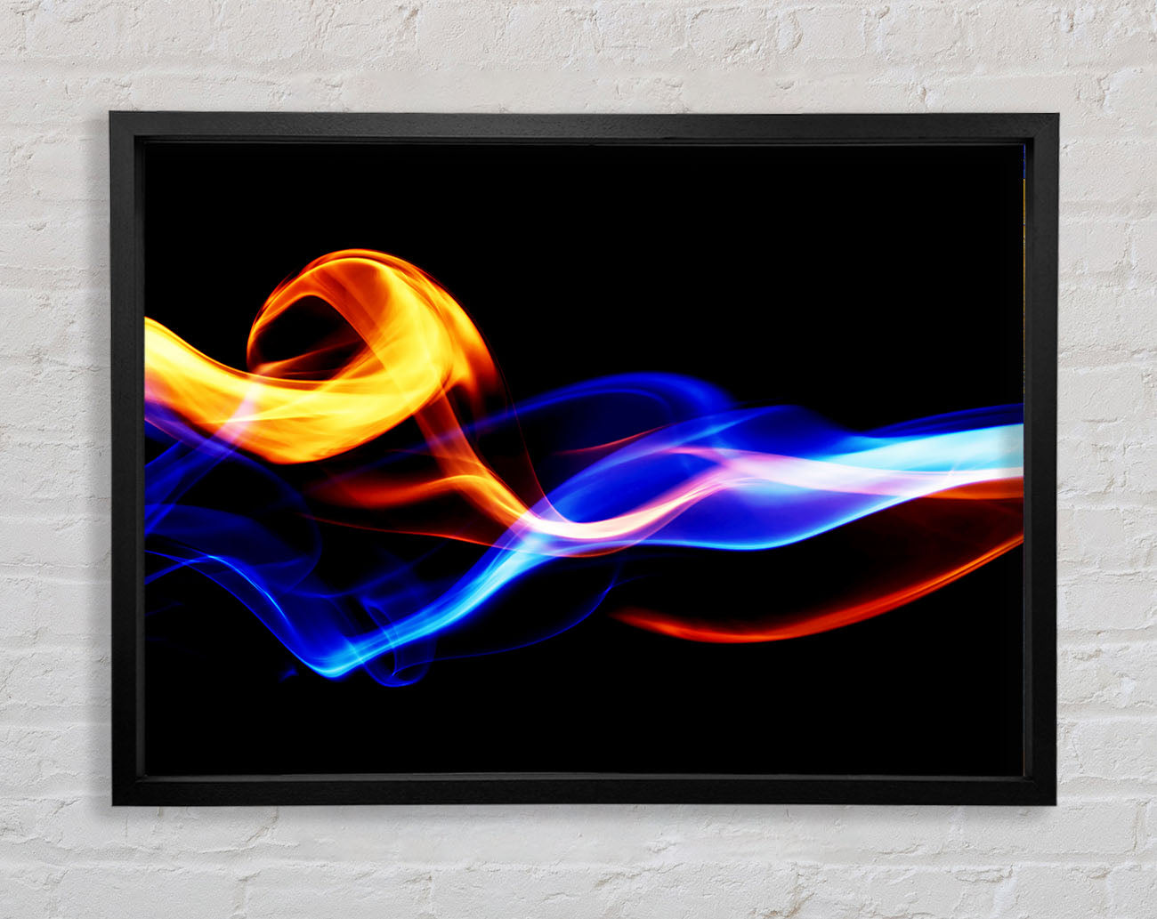 Flames Of Smoke Framed Print