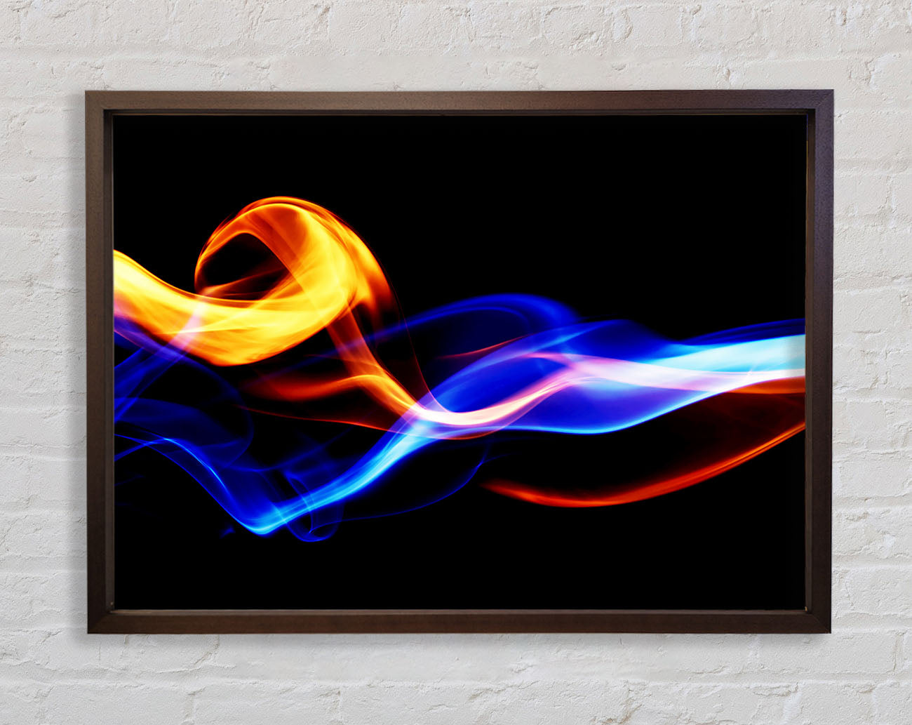 Flames Of Smoke Framed Print