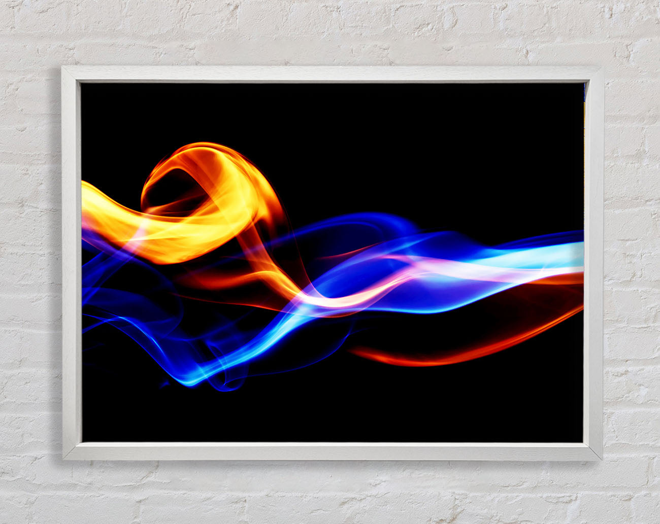 Flames Of Smoke Framed Print