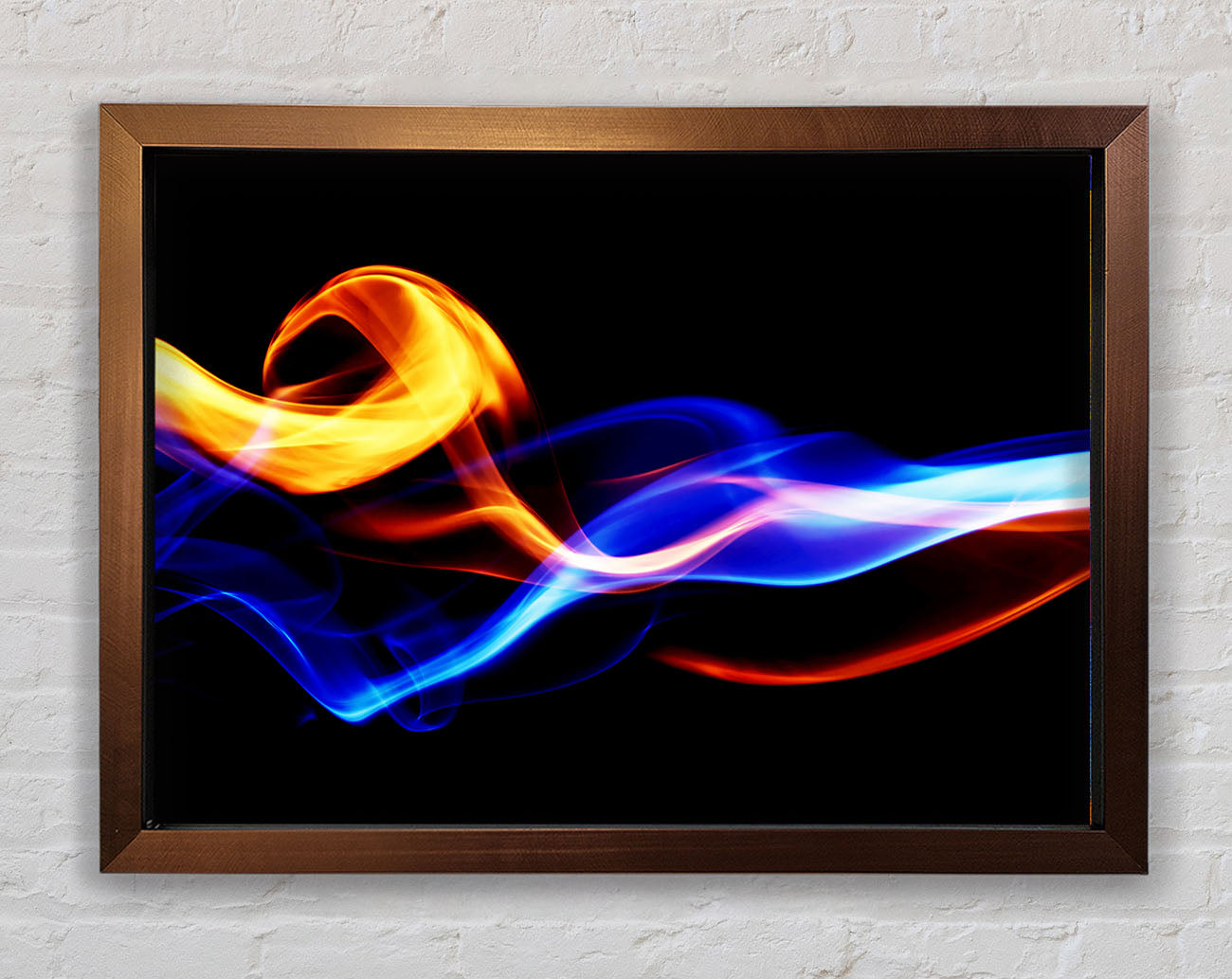 Flames Of Smoke Framed Print