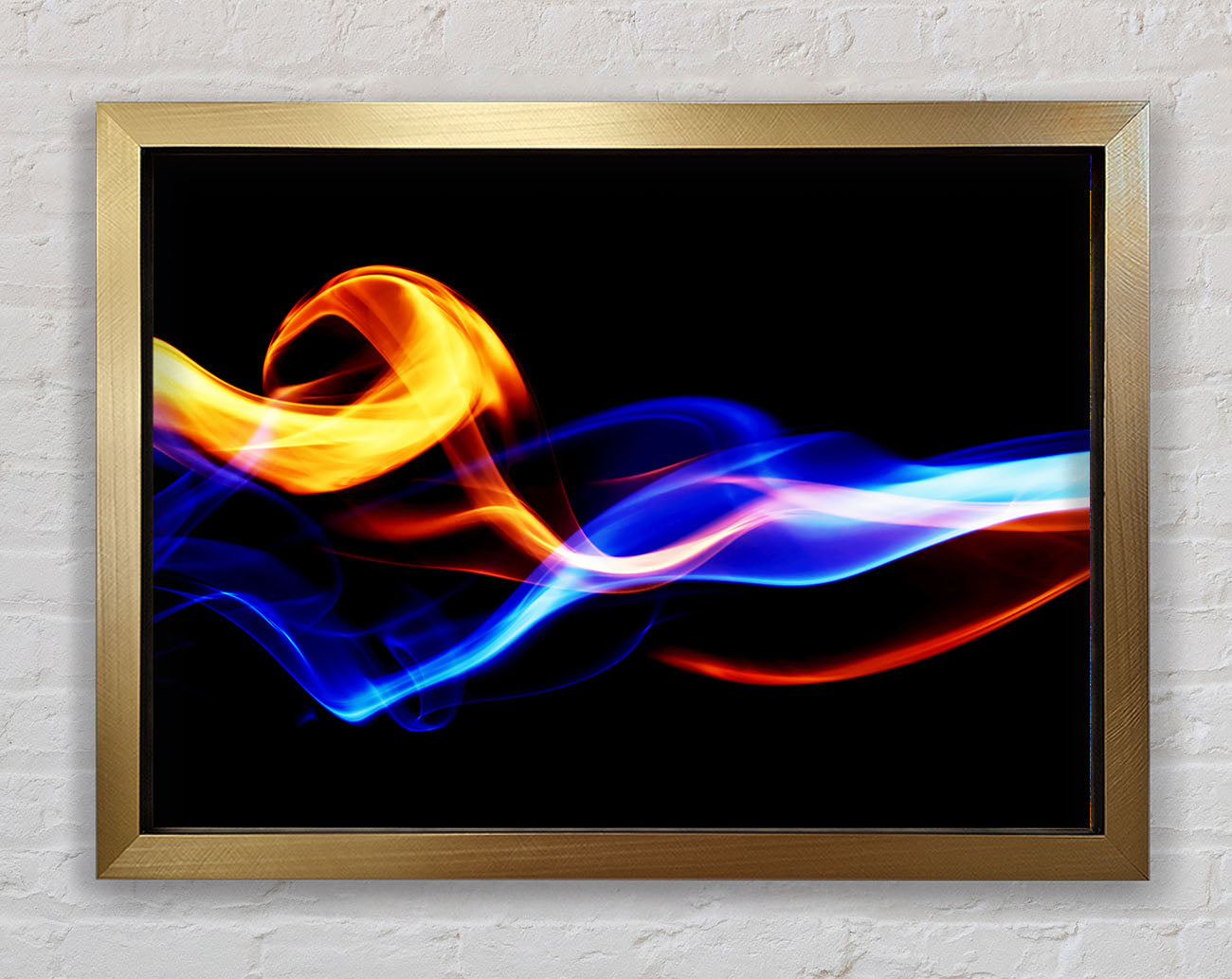 Flames Of Smoke Framed Print