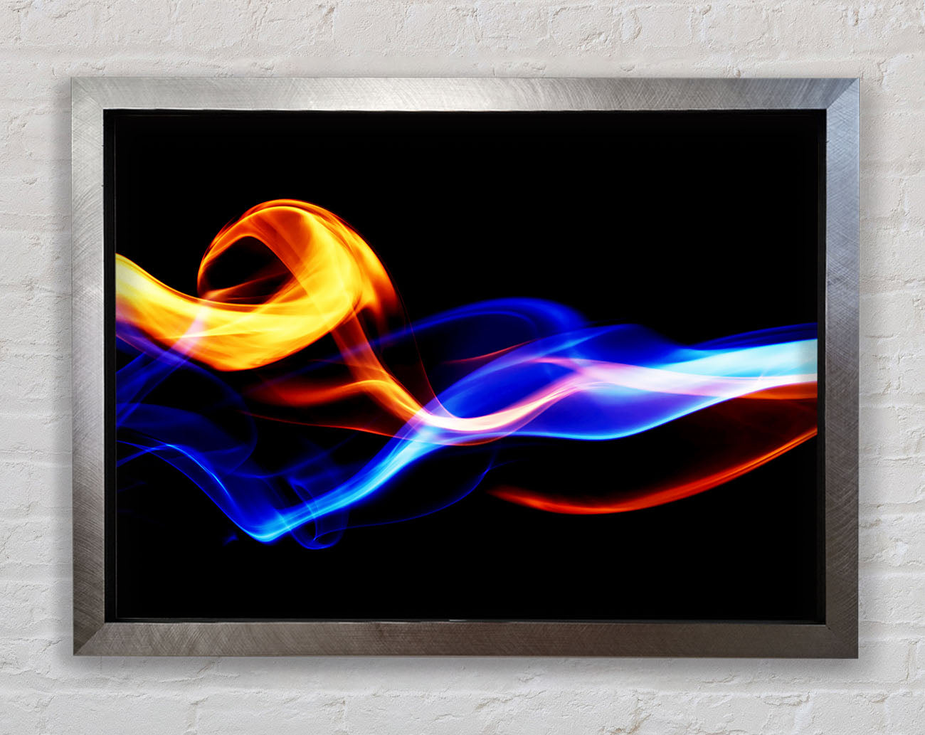 Flames Of Smoke Framed Print