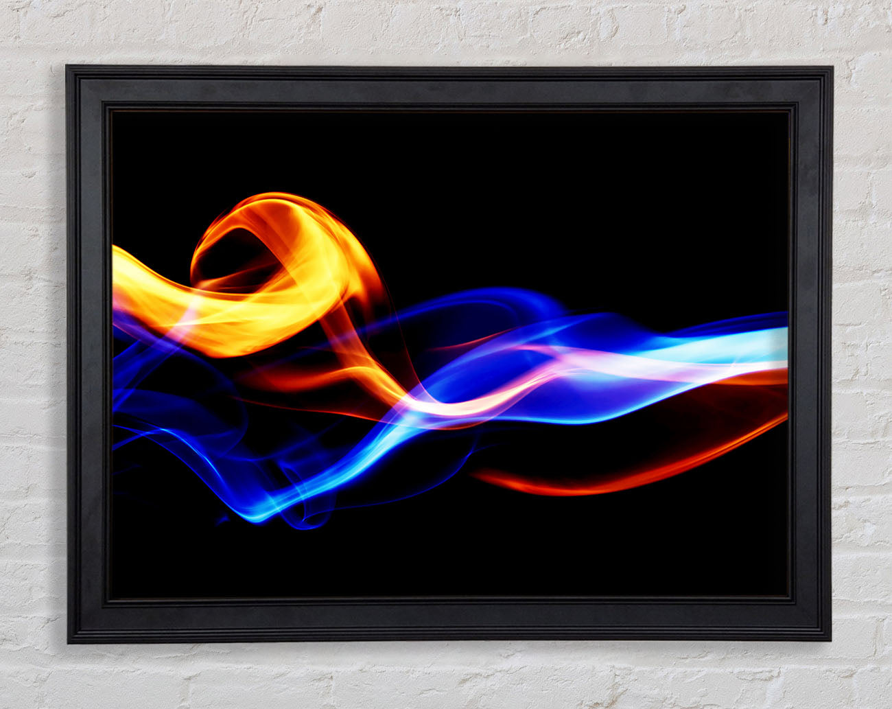 Flames Of Smoke Framed Print