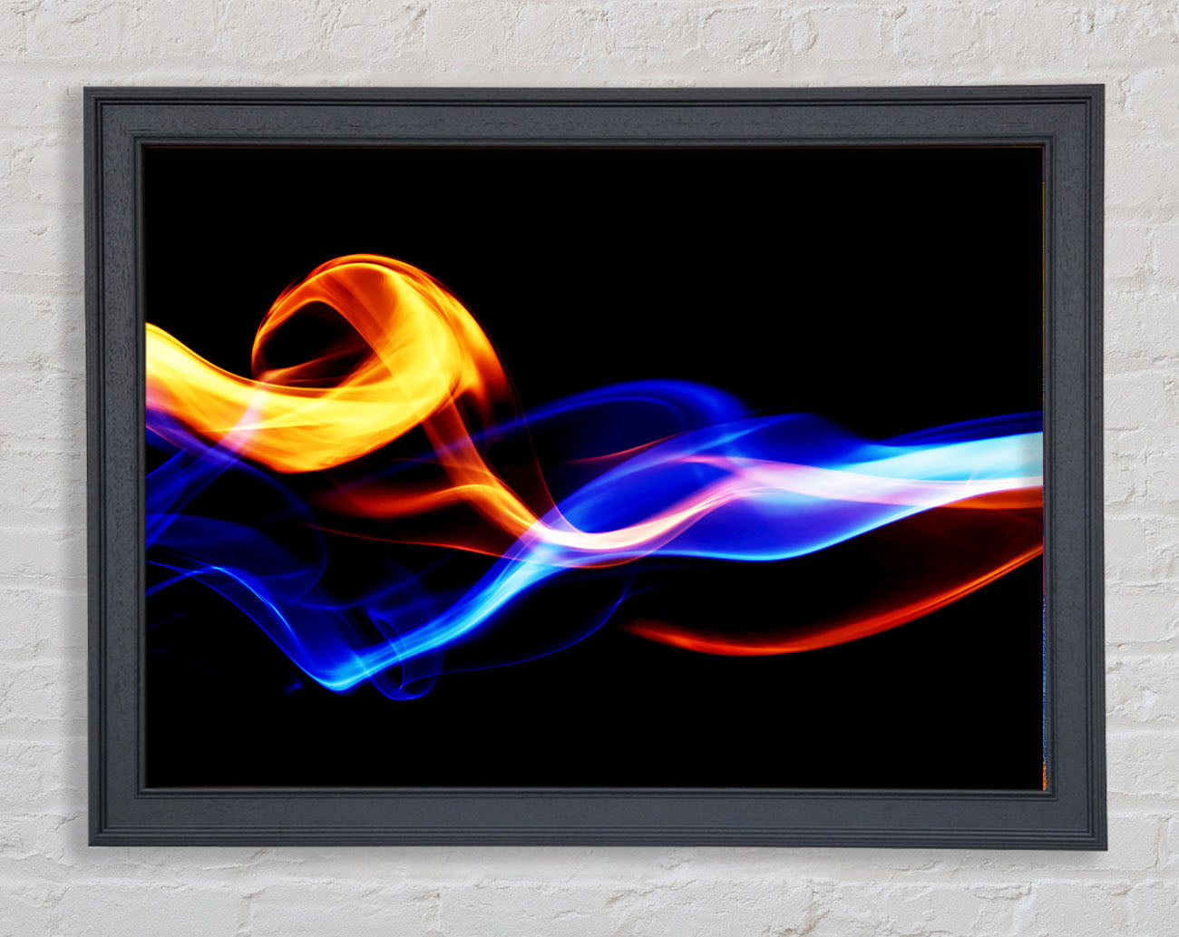 Flames Of Smoke Framed Print