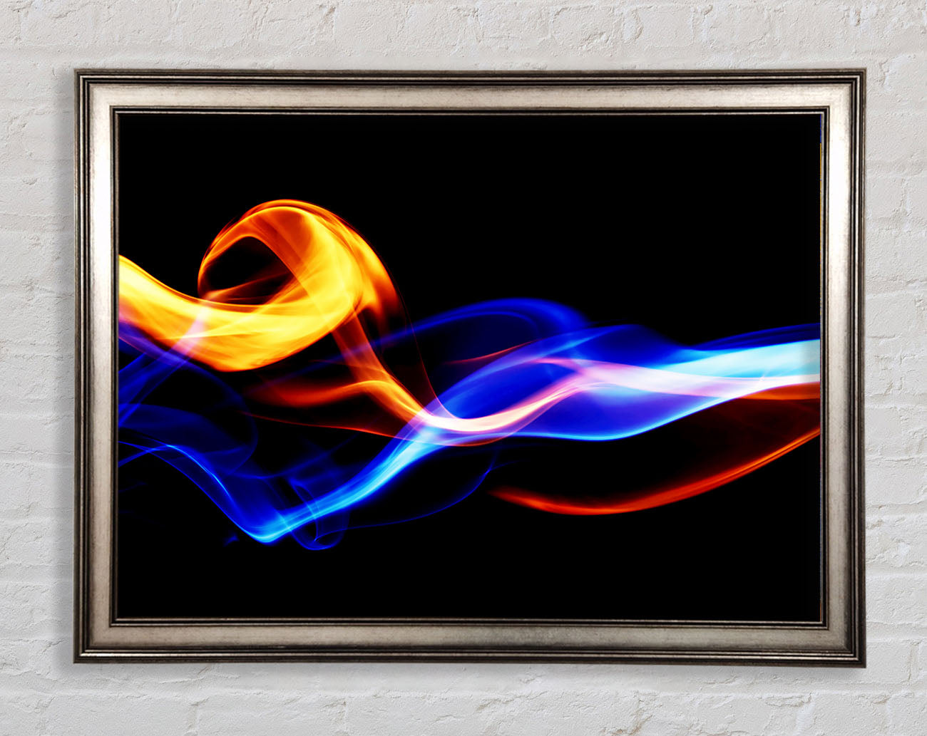 Flames Of Smoke Framed Print