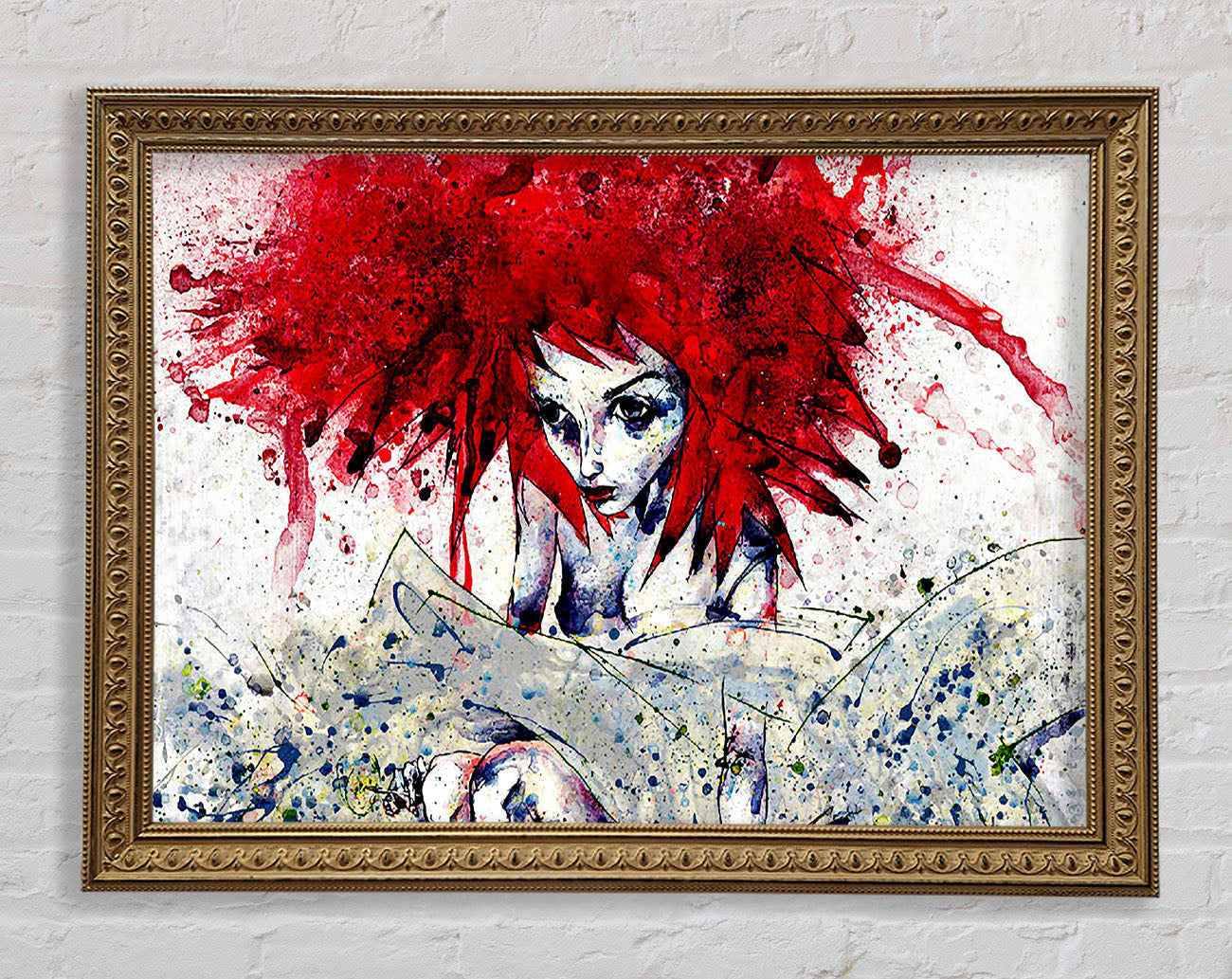 Pixie At The Bottom Of The Garden Framed Print