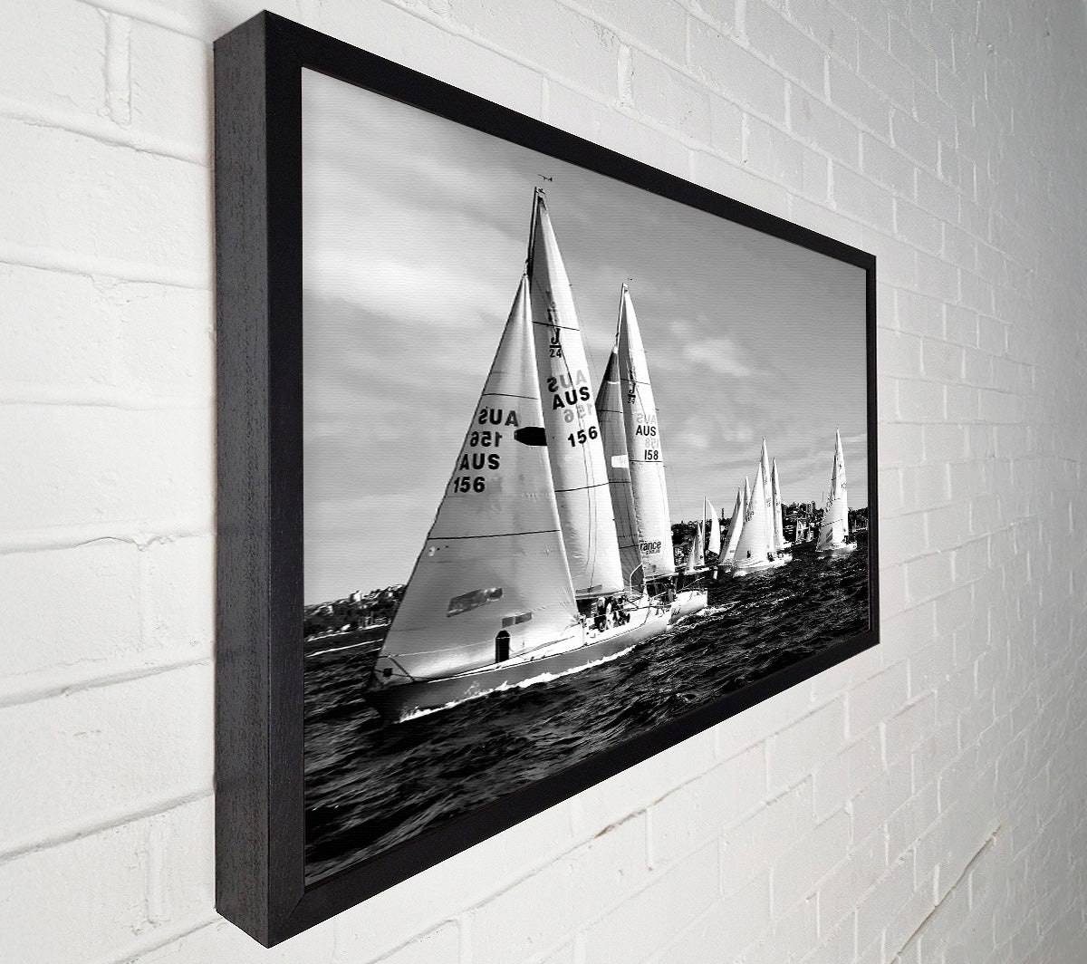Sailboat Dream B n W Canvas Wall Art