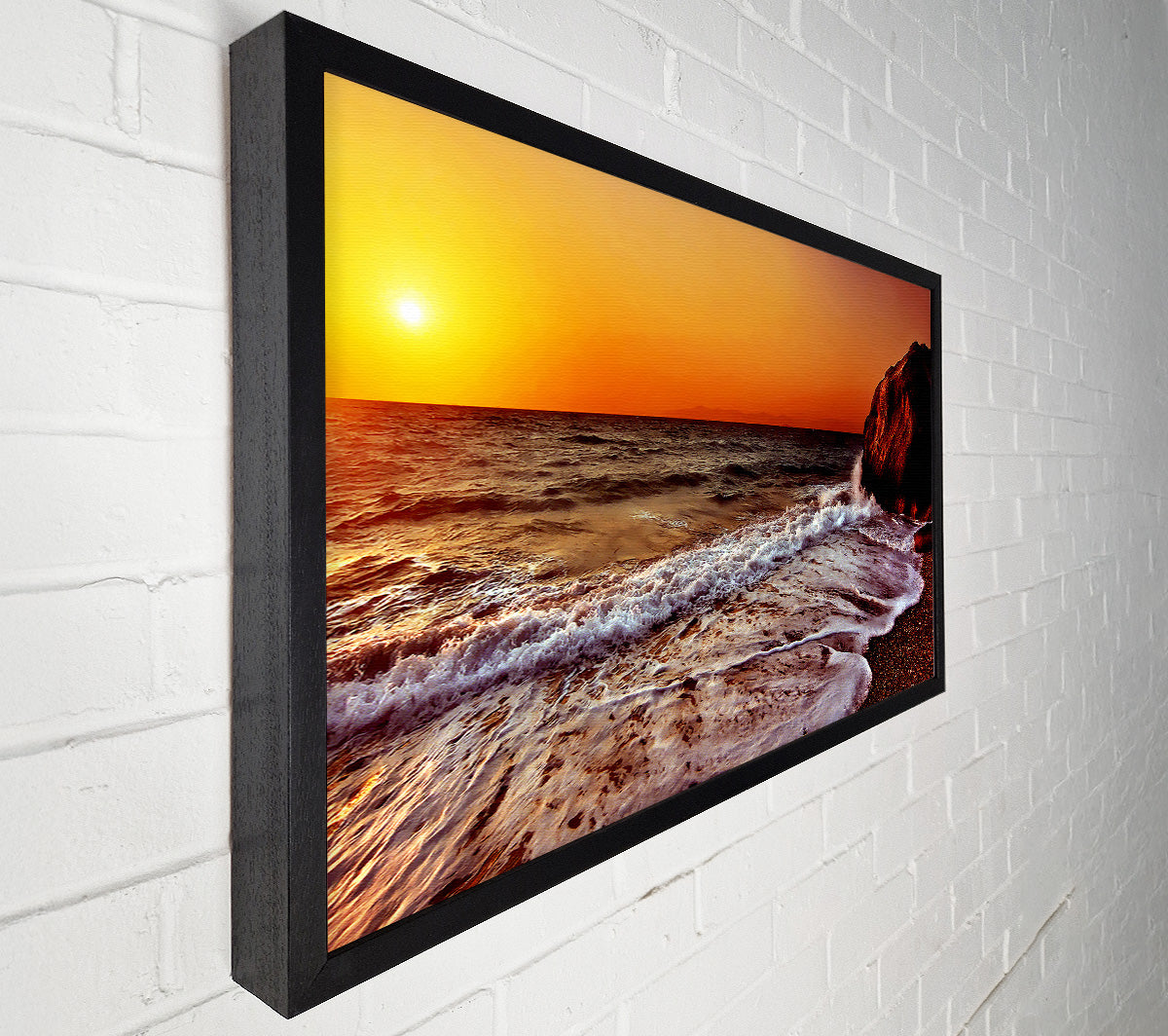 Swell Of The Ocean Sun Canvas Wall Art