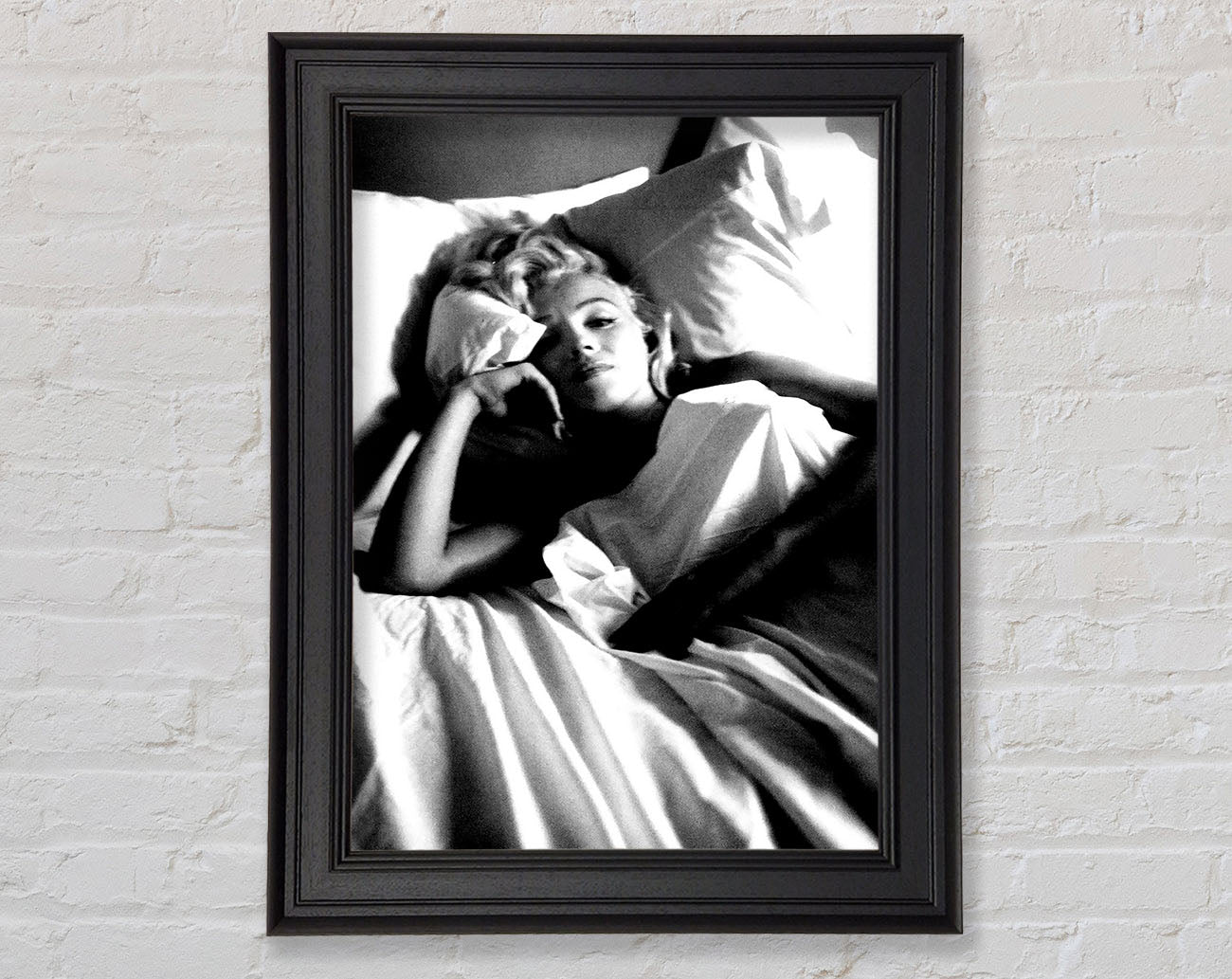 Marilyn Monroe In Bed Framed Print