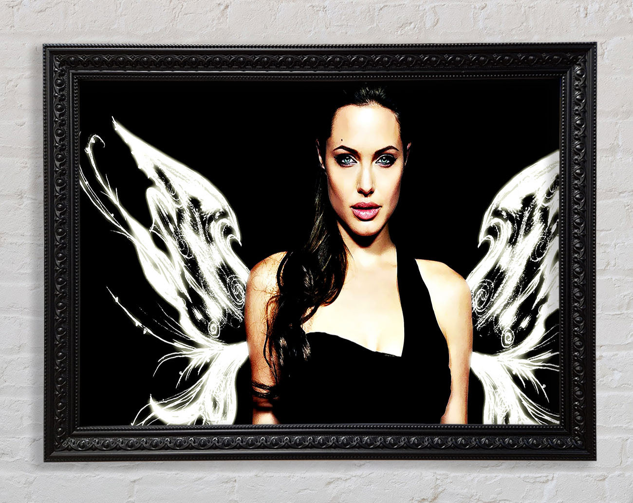 Angelina Jolie Angel Wings Framed Print