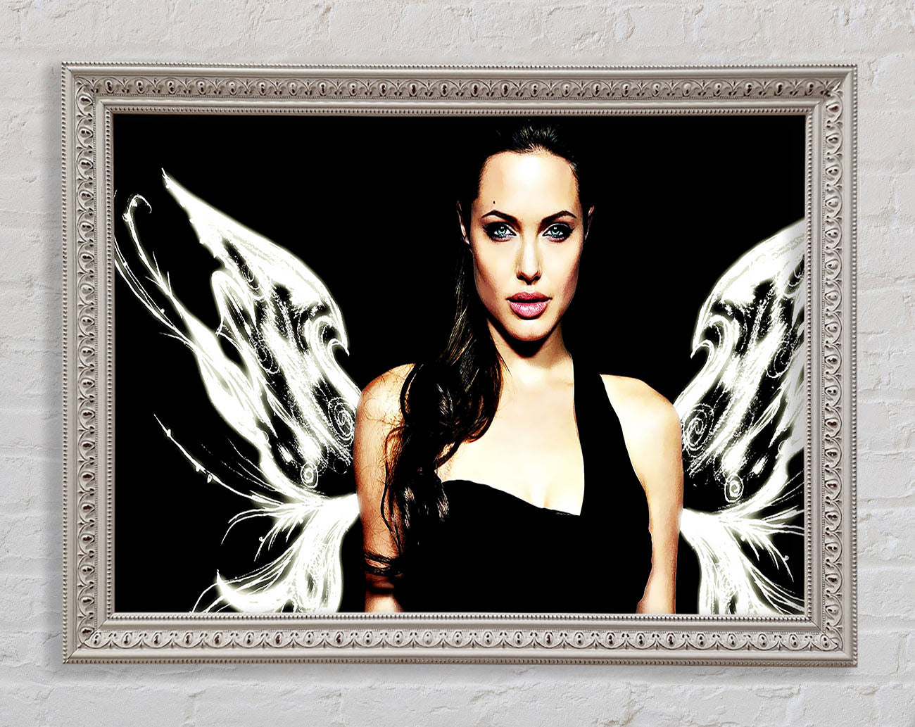 Angelina Jolie Angel Wings Framed Print