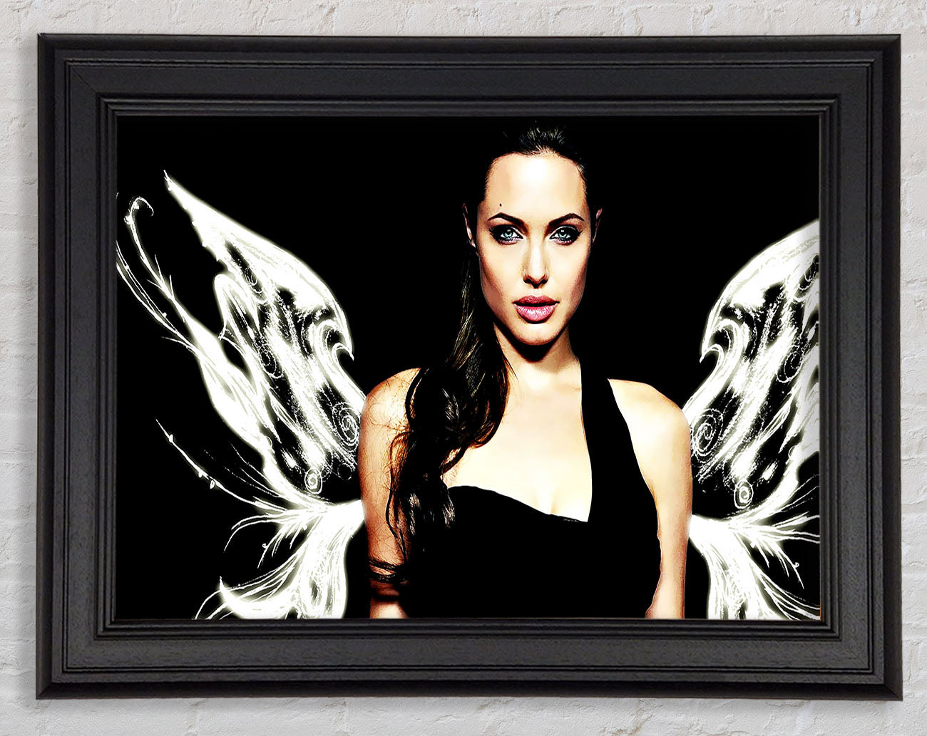 Angelina Jolie Angel Wings Framed Print
