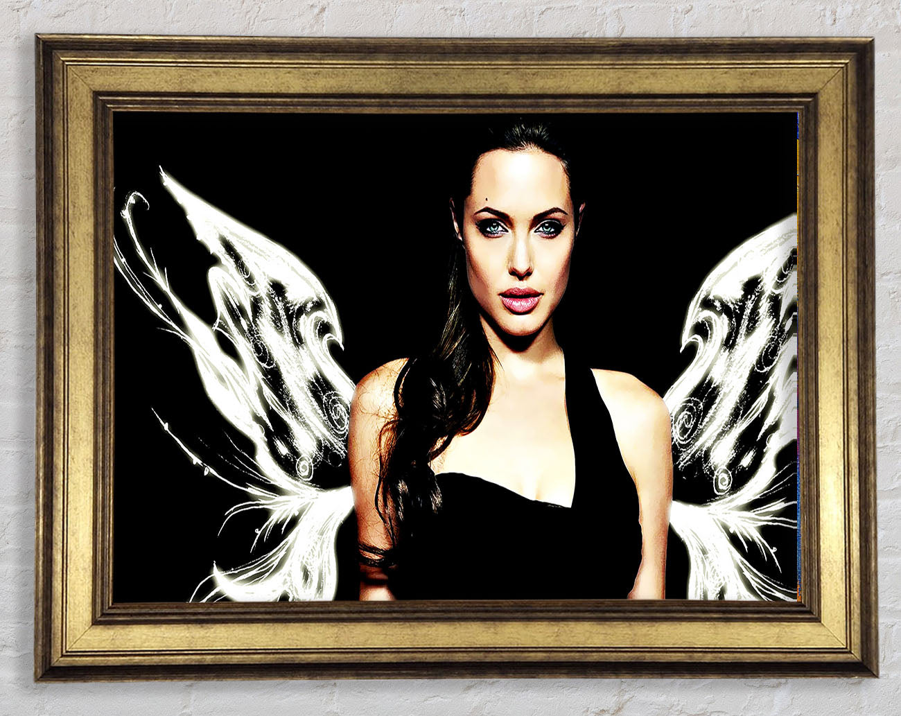 Angelina Jolie Angel Wings Framed Print