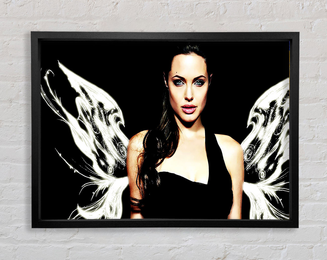 Angelina Jolie Angel Wings Framed Print