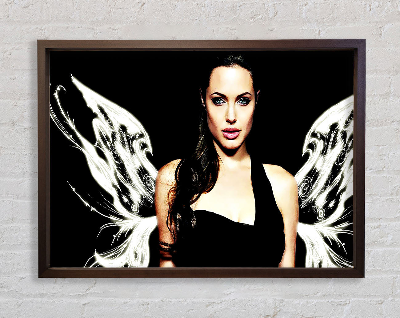 Angelina Jolie Angel Wings Framed Print