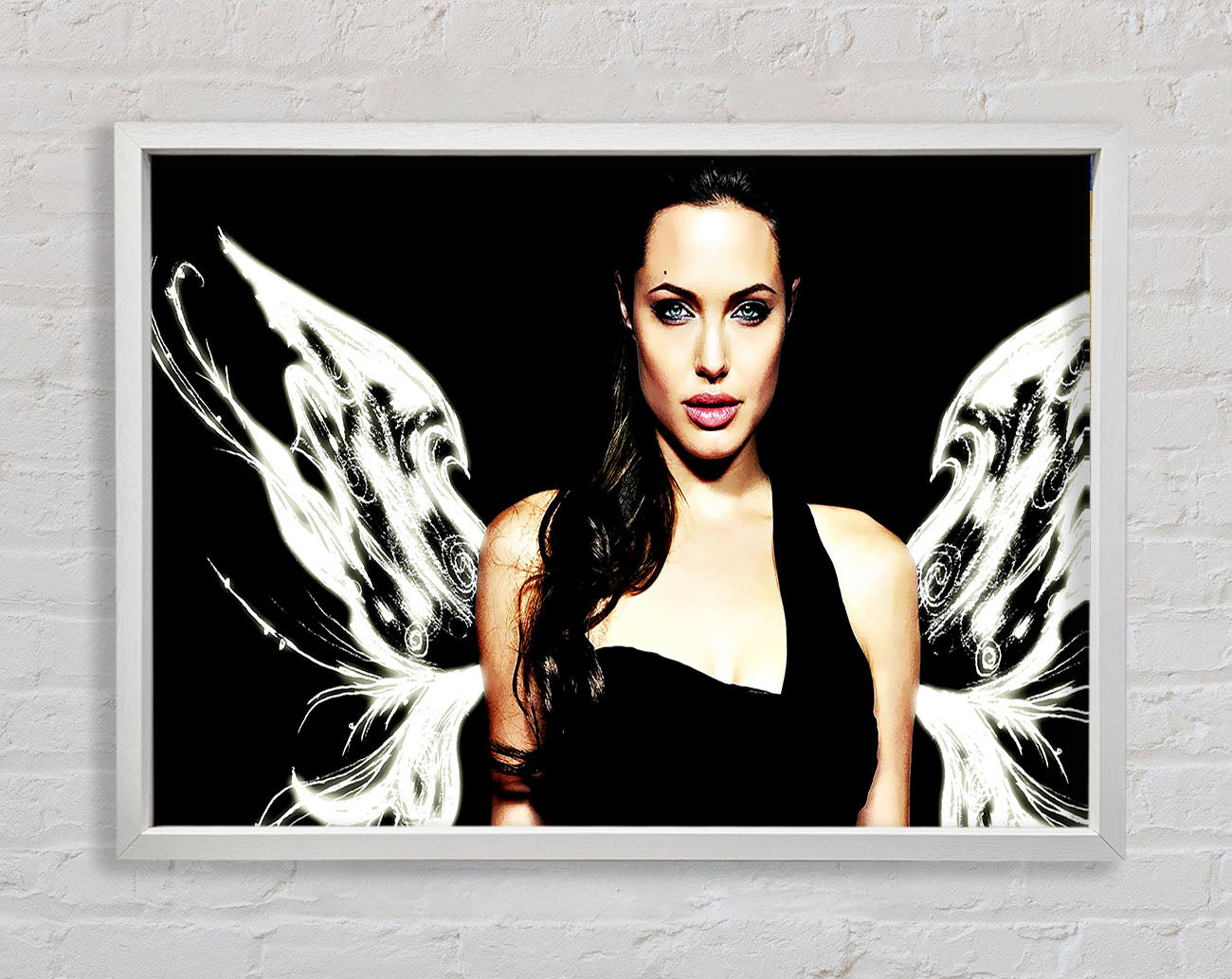 Angelina Jolie Angel Wings Framed Print