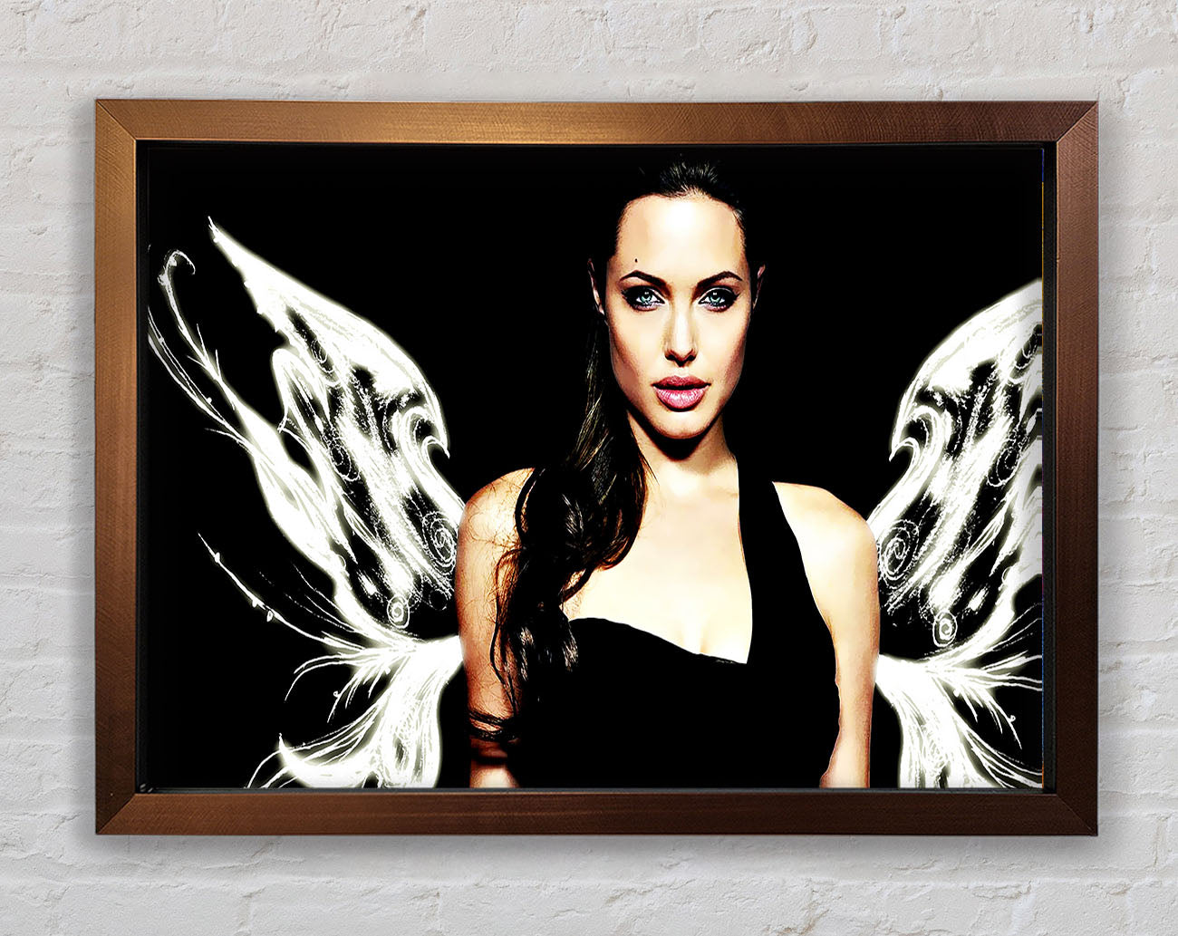 Angelina Jolie Angel Wings Framed Print