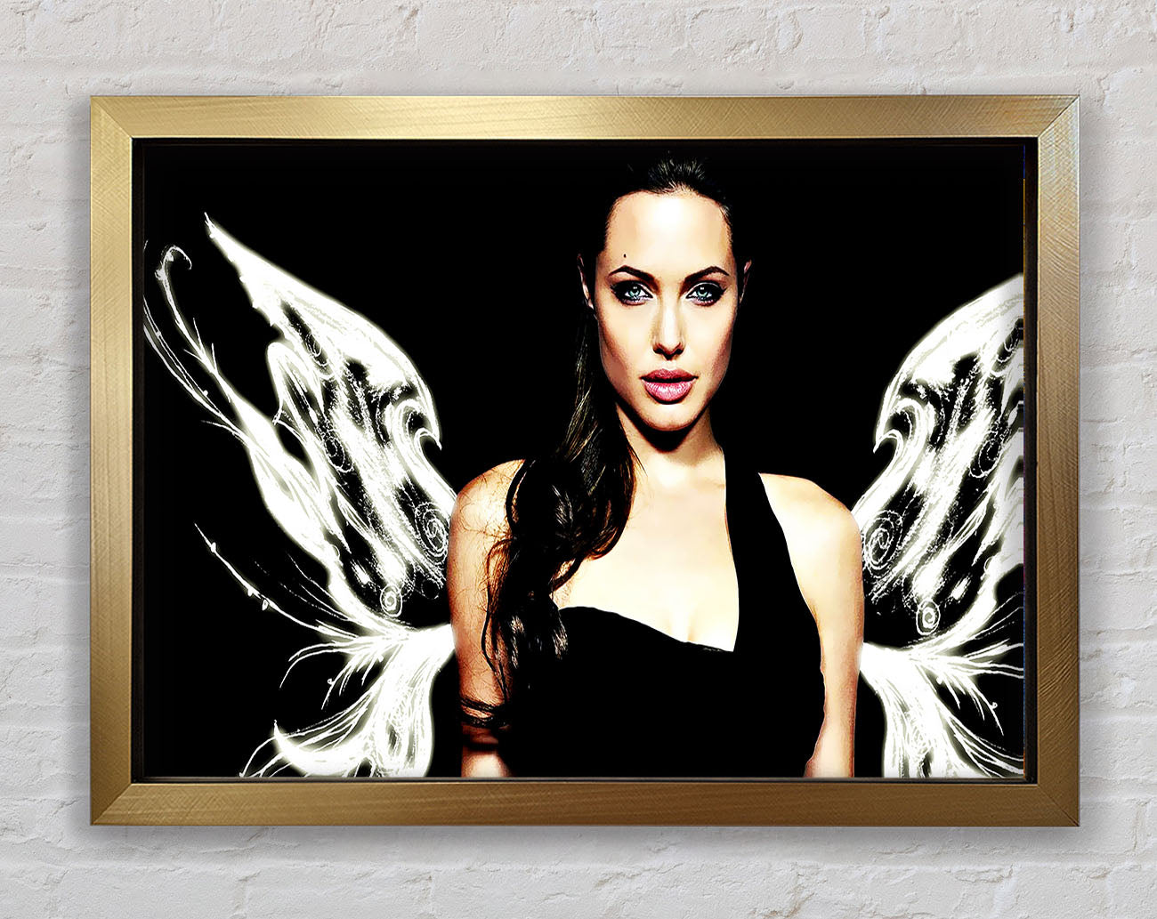 Angelina Jolie Angel Wings Framed Print