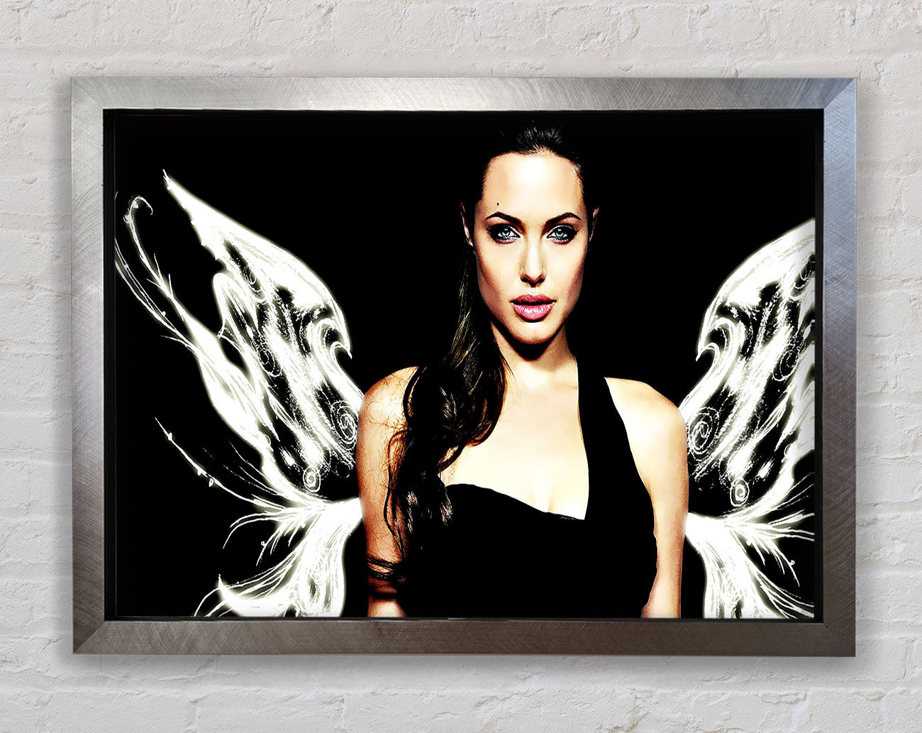 Angelina Jolie Angel Wings Framed Print