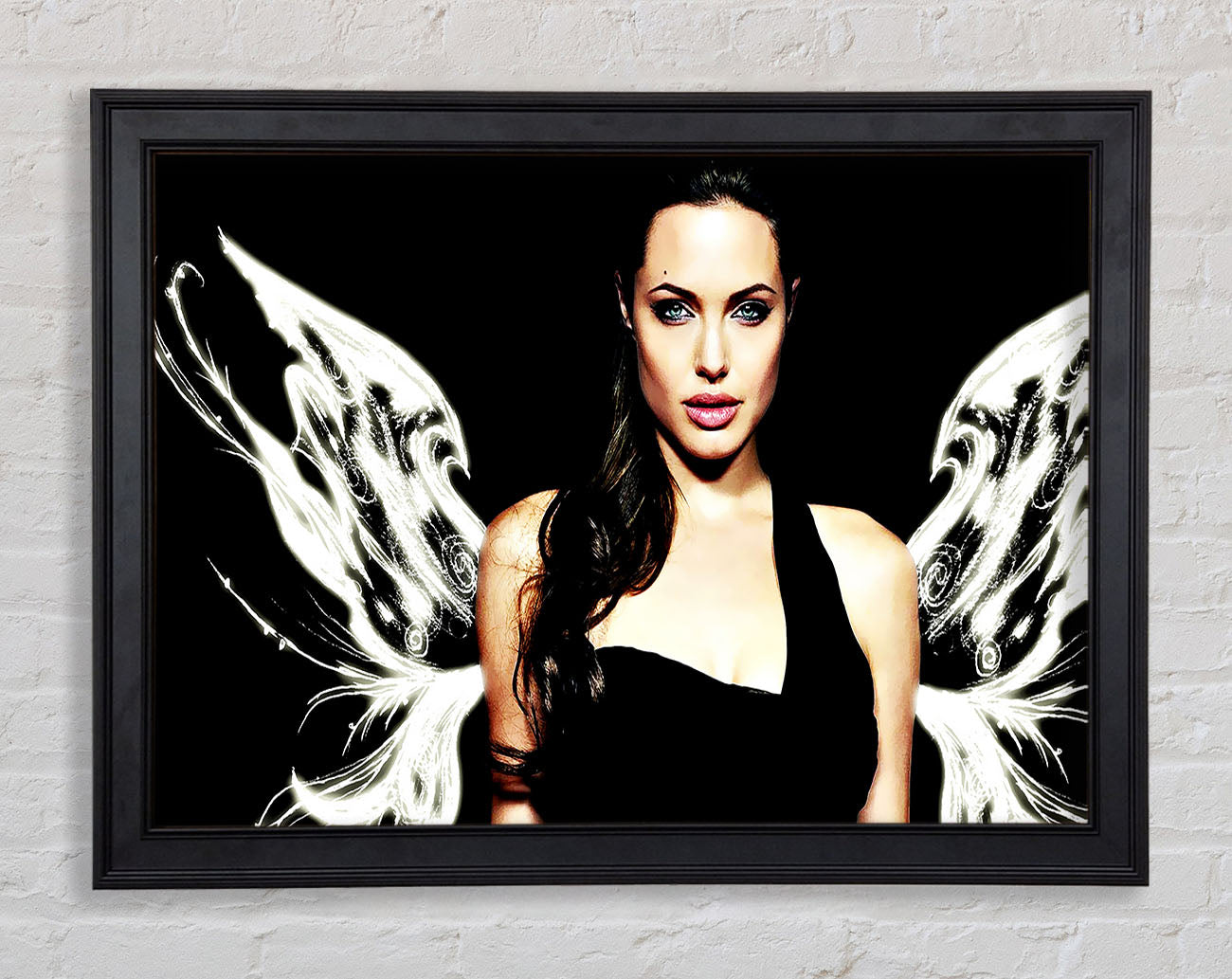 Angelina Jolie Angel Wings Framed Print