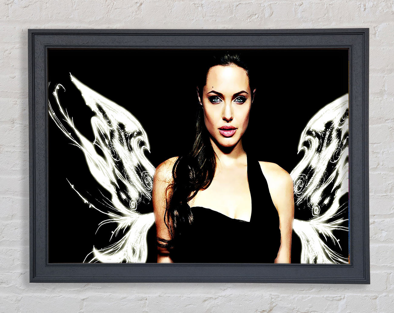 Angelina Jolie Angel Wings Framed Print