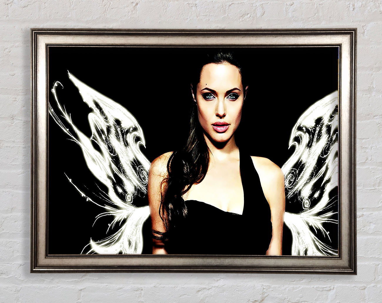 Angelina Jolie Angel Wings Framed Print
