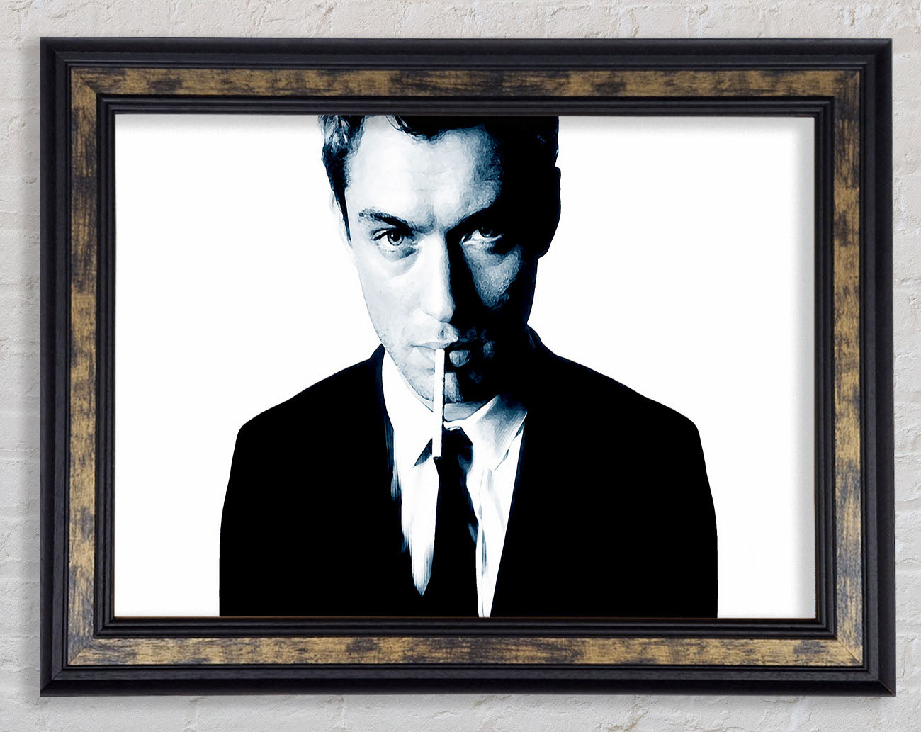 Jude Law Blue Framed Print
