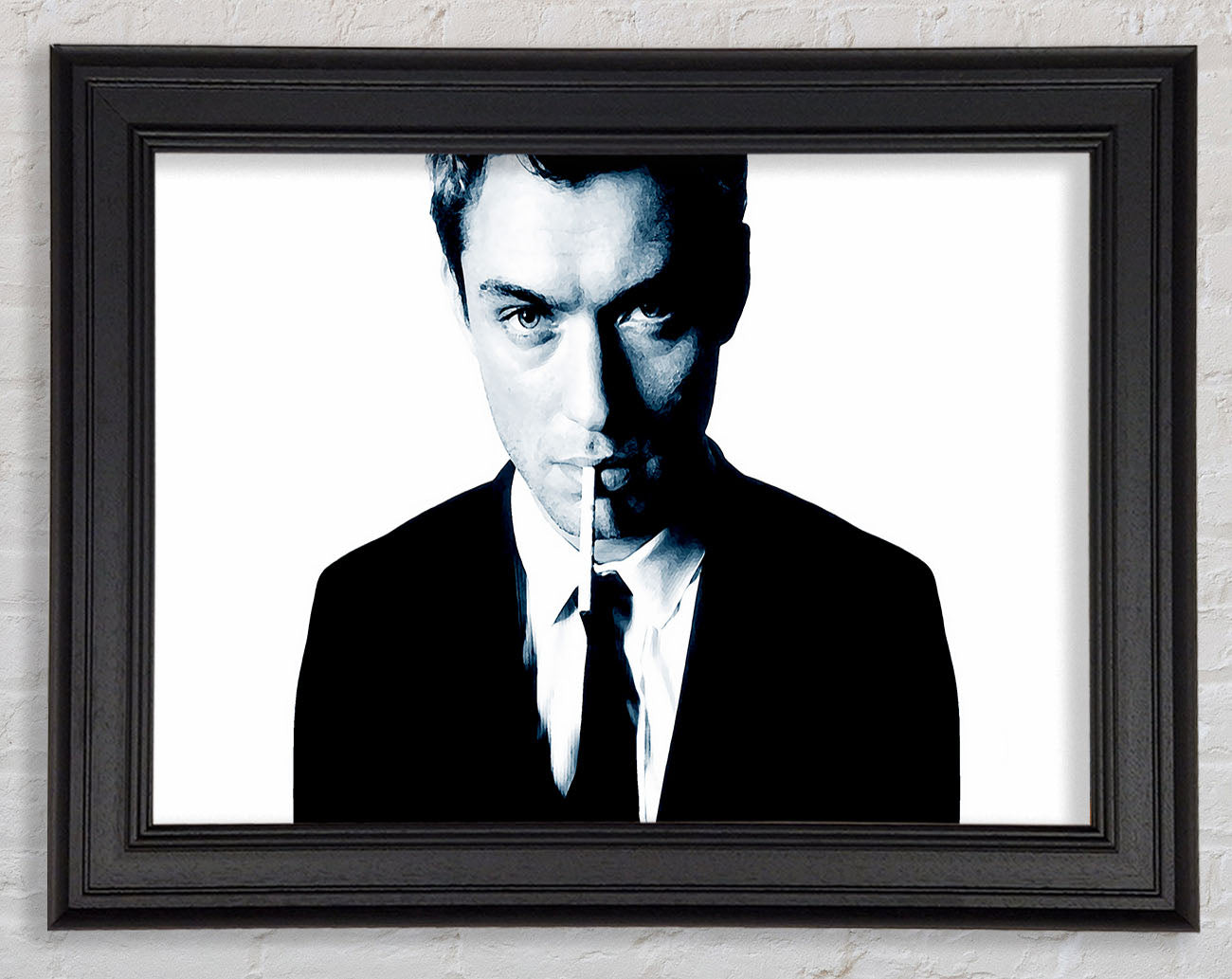 Jude Law Blue Framed Print
