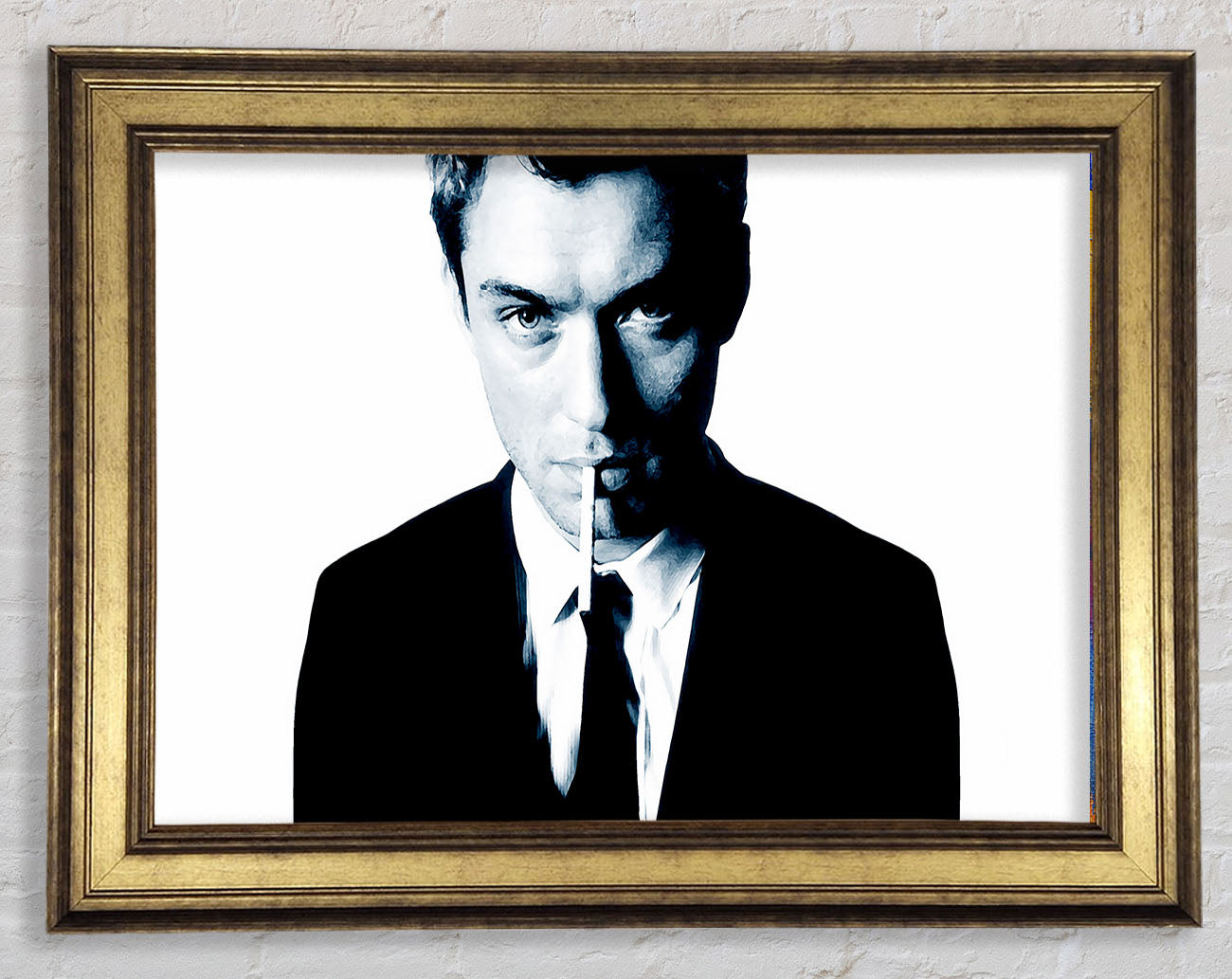 Jude Law Blue Framed Print