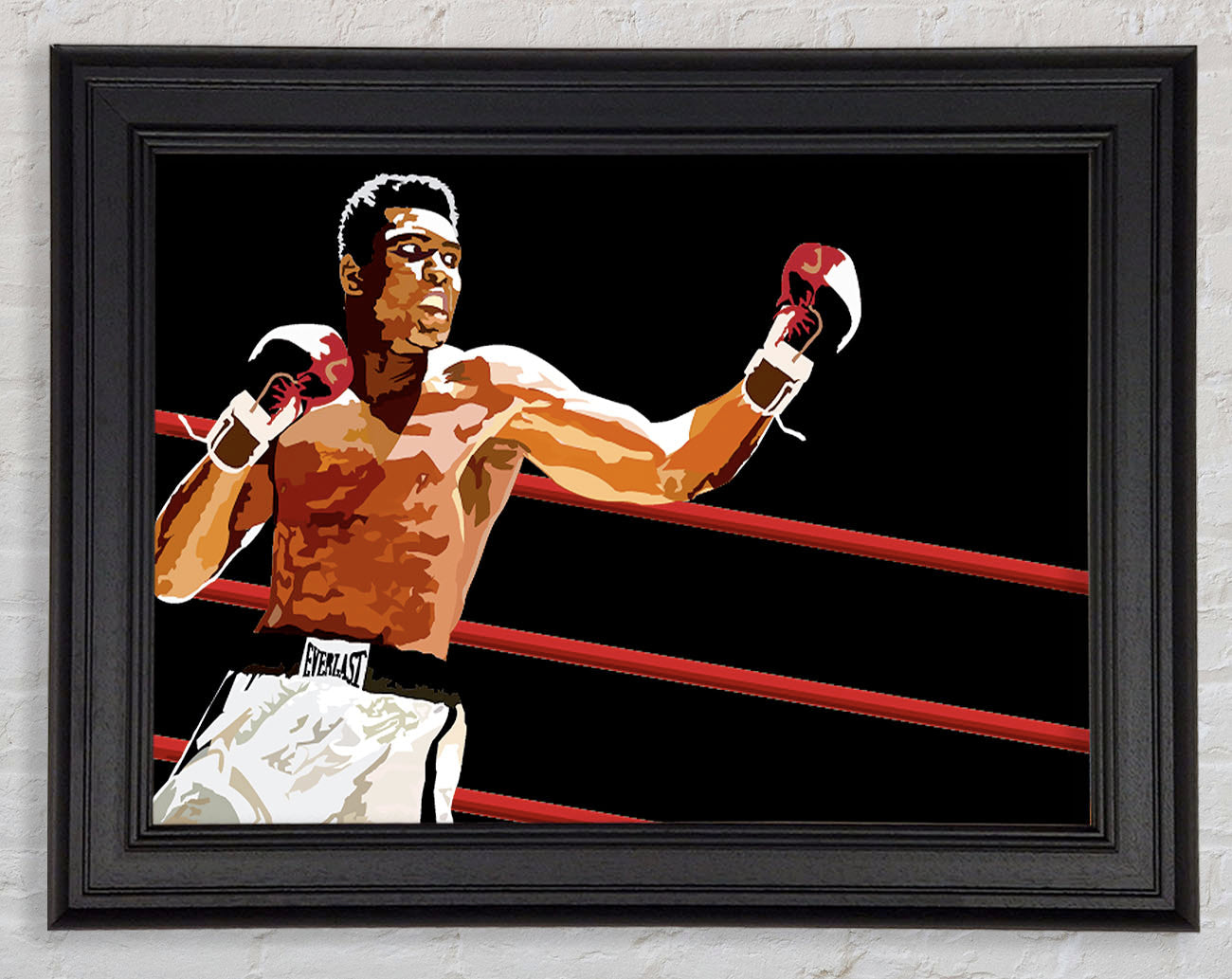 Muhammad Ali In The Ring Framed Print