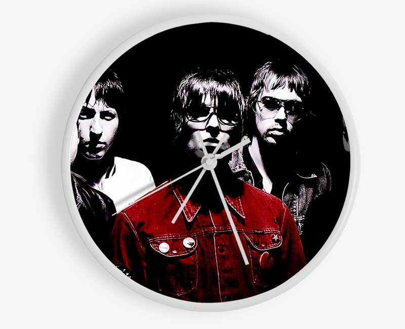 Oasis Liam Red Coat B n W