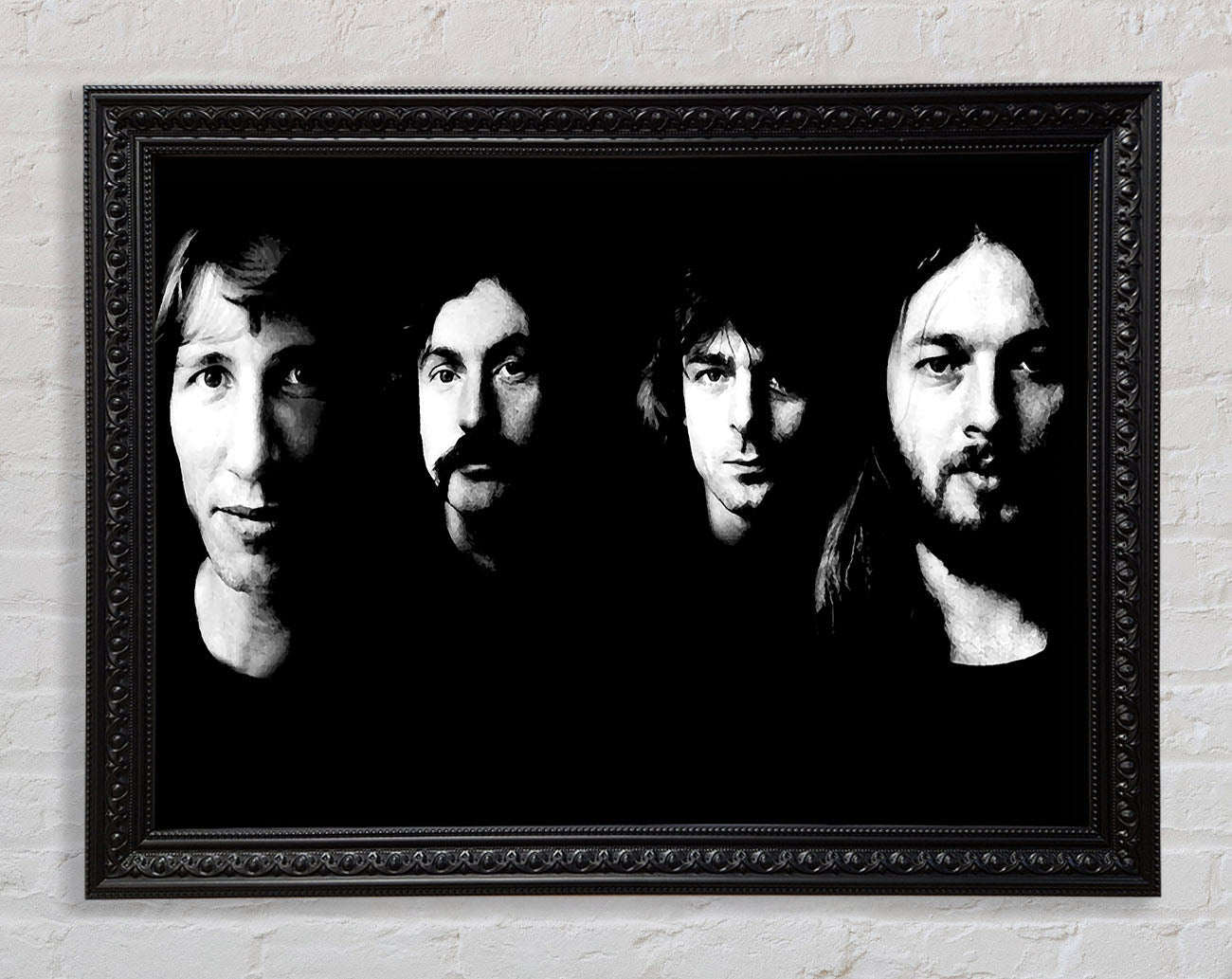 Pink Floyd Early Days B n W Framed Print