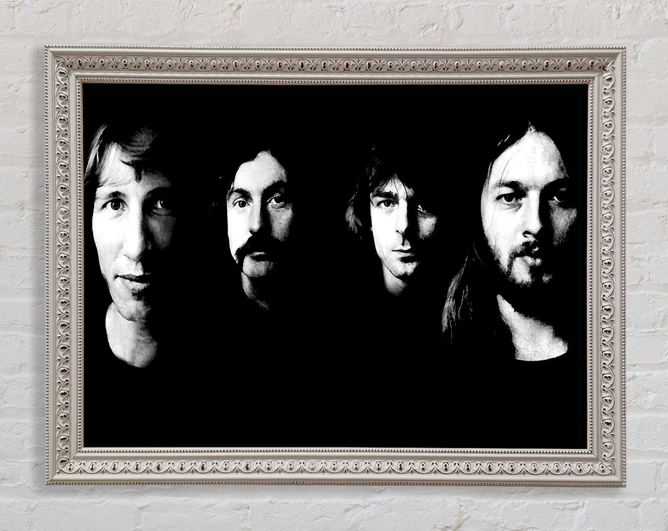 Pink Floyd Early Days B n W Framed Print