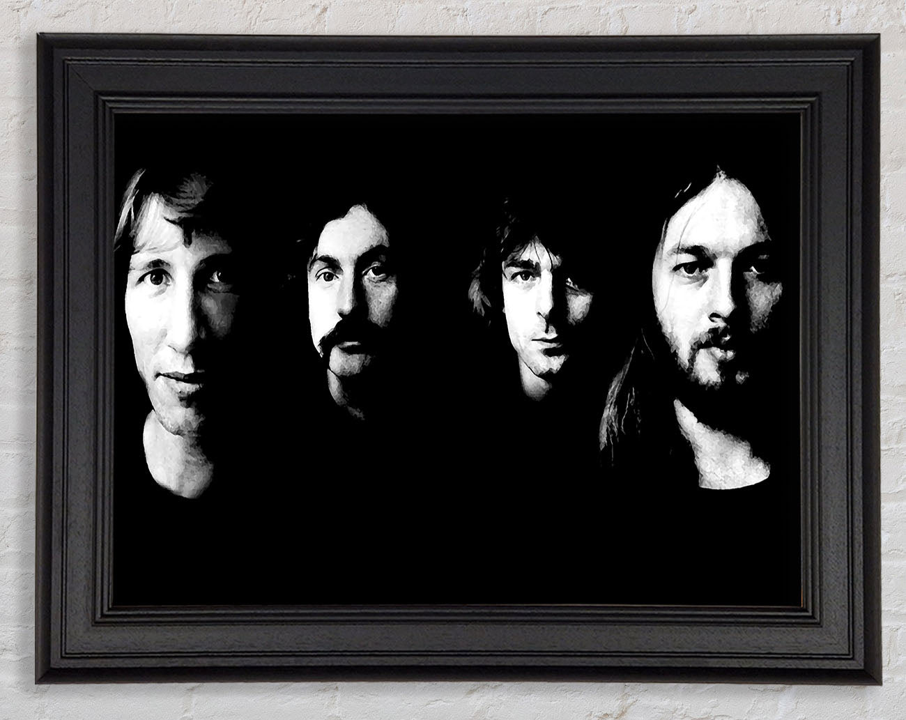 Pink Floyd Early Days B n W Framed Print