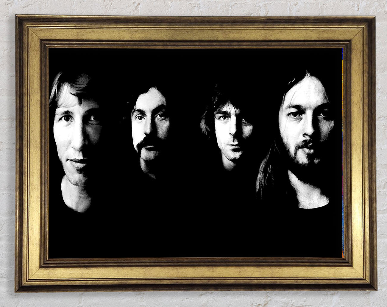 Pink Floyd Early Days B n W Framed Print