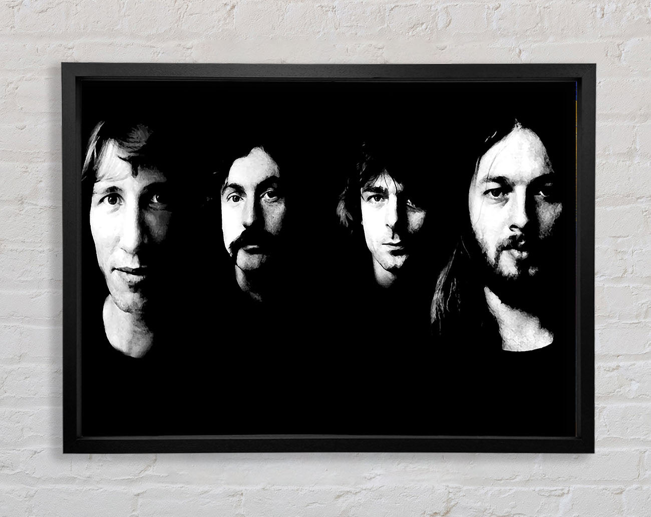Pink Floyd Early Days B n W Framed Print