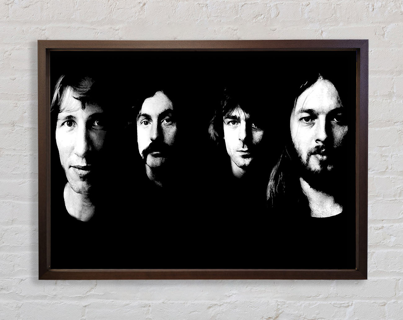 Pink Floyd Early Days B n W Framed Print
