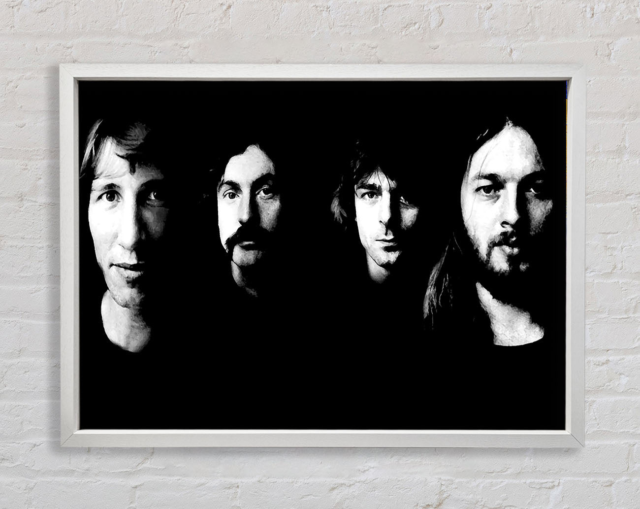 Pink Floyd Early Days B n W Framed Print