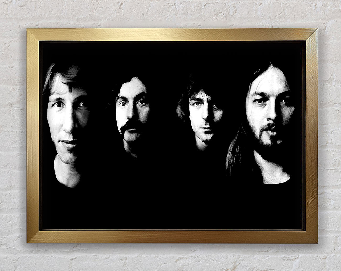 Pink Floyd Early Days B n W Framed Print