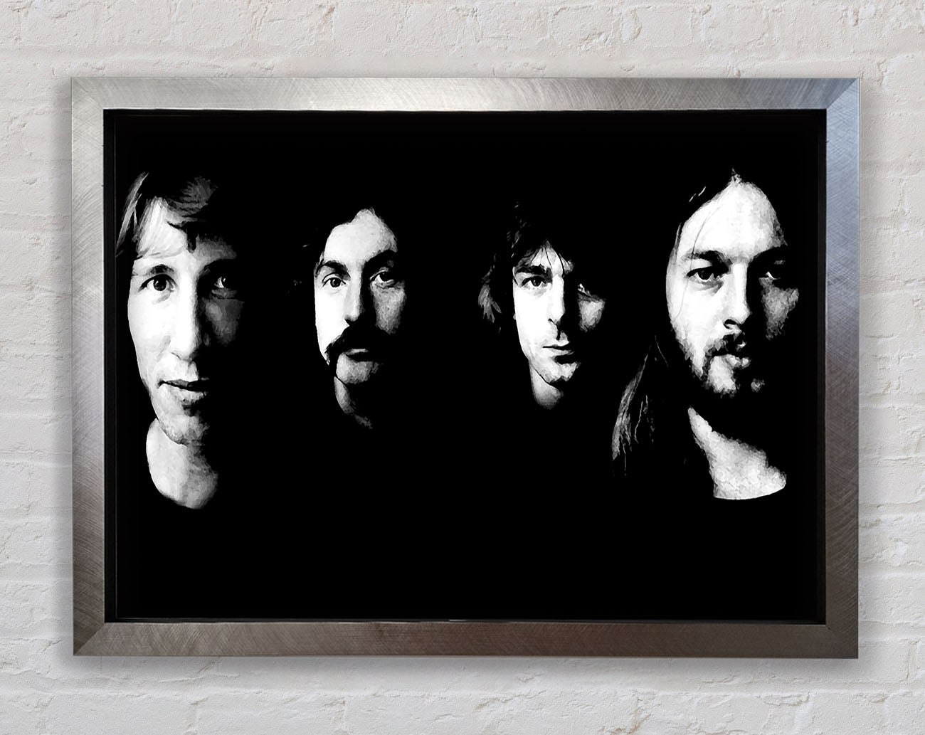 Pink Floyd Early Days B n W Framed Print